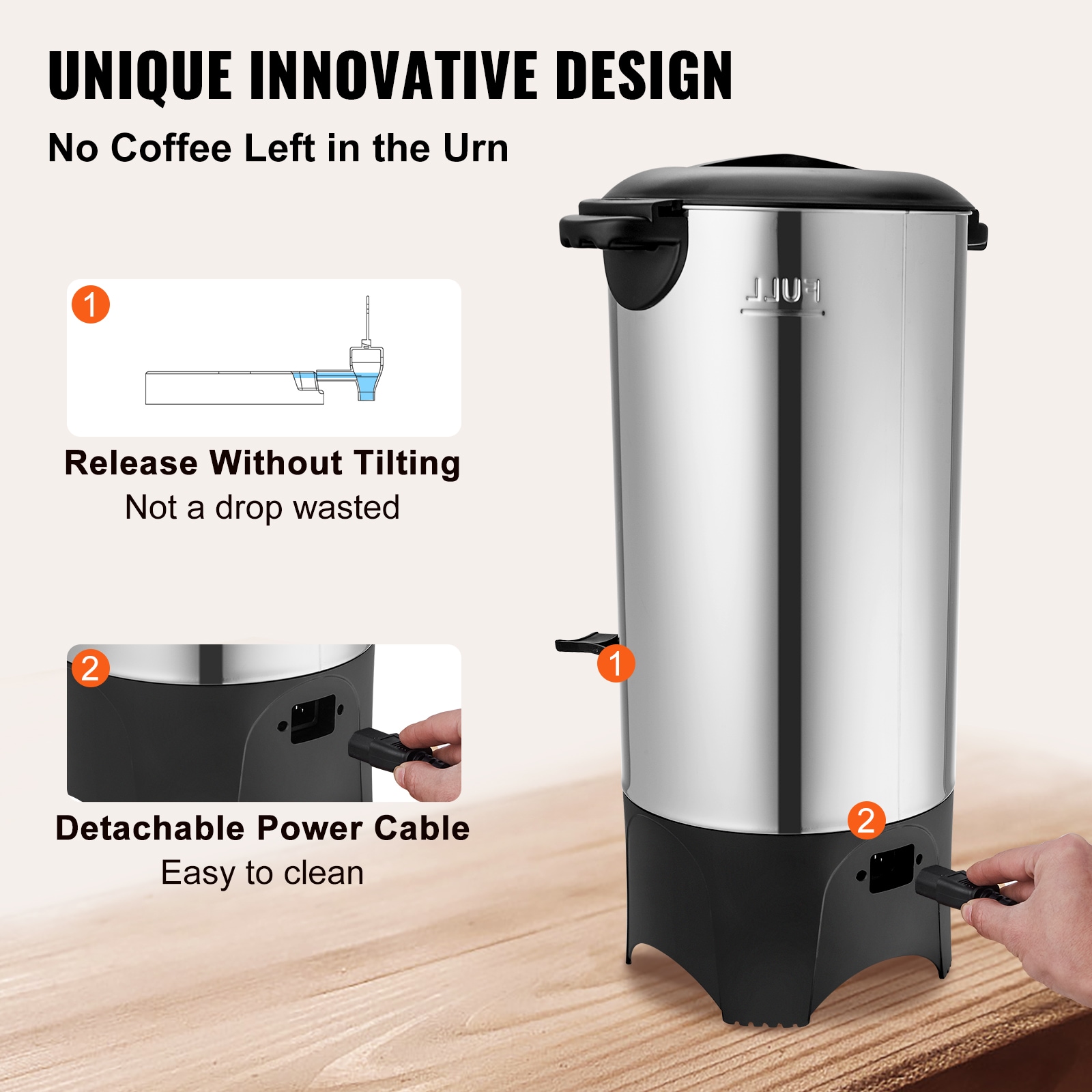 VEVOR BSYKFTDCJ50PPR98WV1 Coffee-Makers - View #6