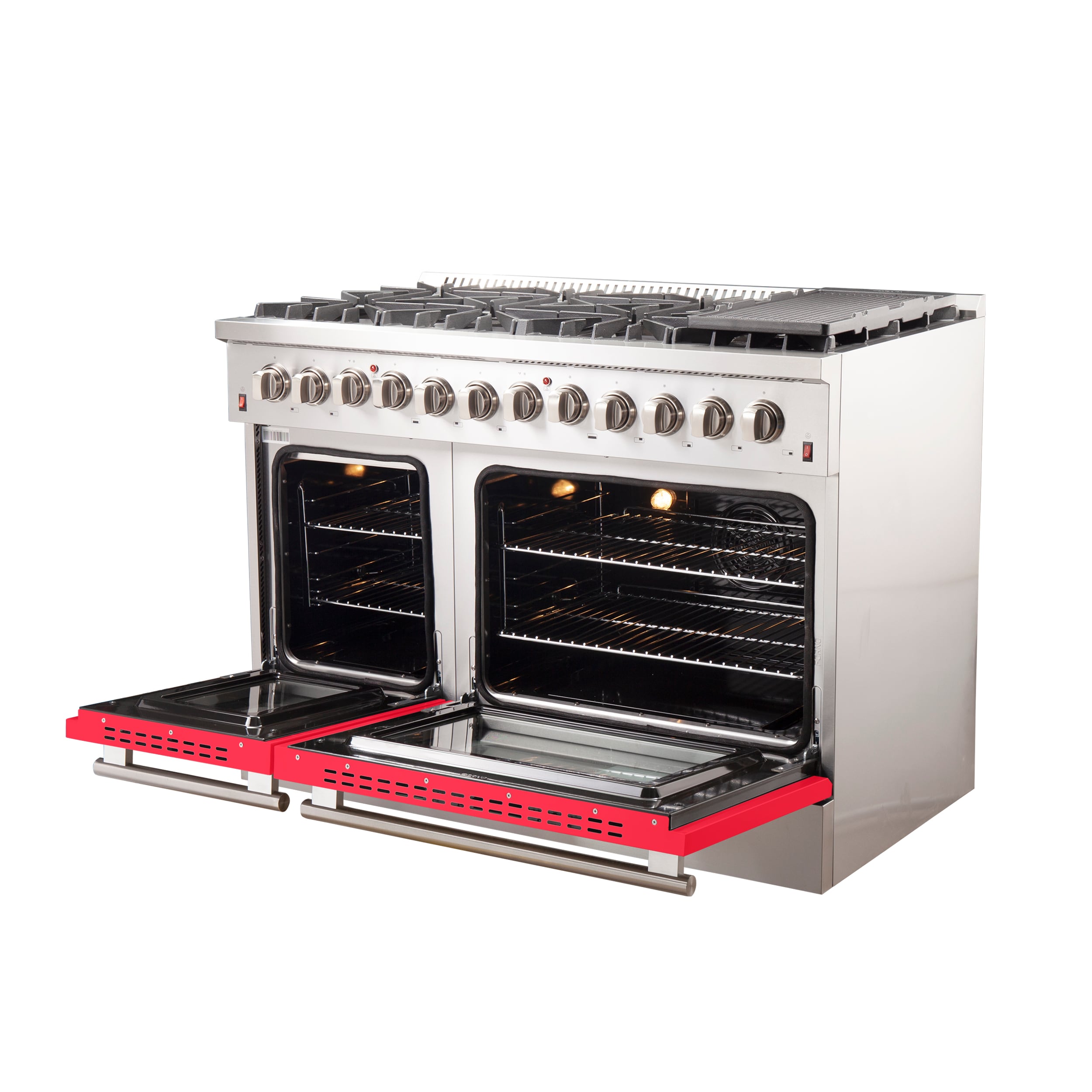 FORNO FFSGS6156-48RED Double-Dual-Fuel-Ranges - View #4