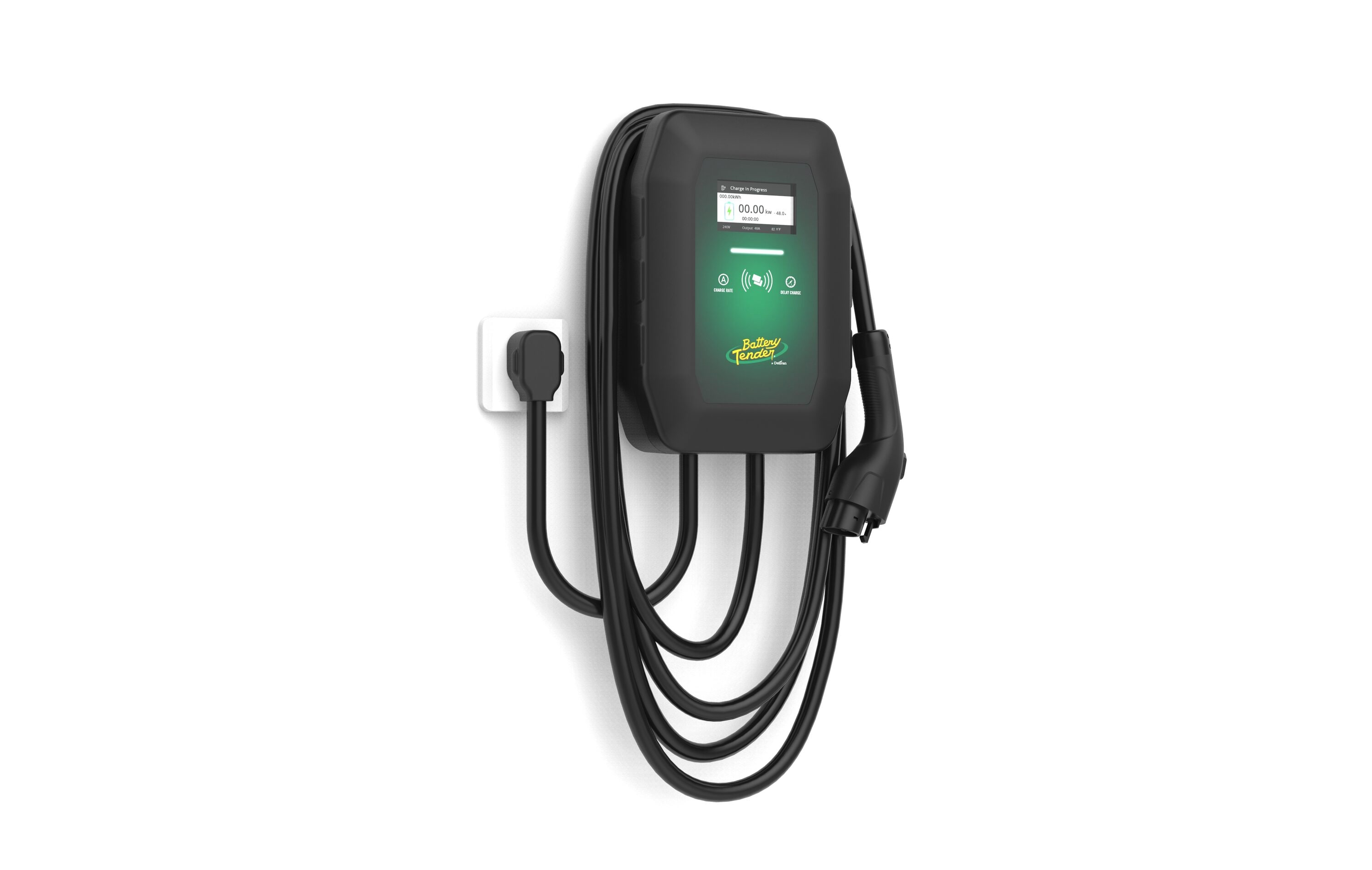 Battery Tender 022-3019-DL-WH eCharge Level 2 NEMA 14-50p Hardwired EV Electric Vehicle Charging Station-up to 48 Amps/ 240-Volts with 24.6-ft Cable