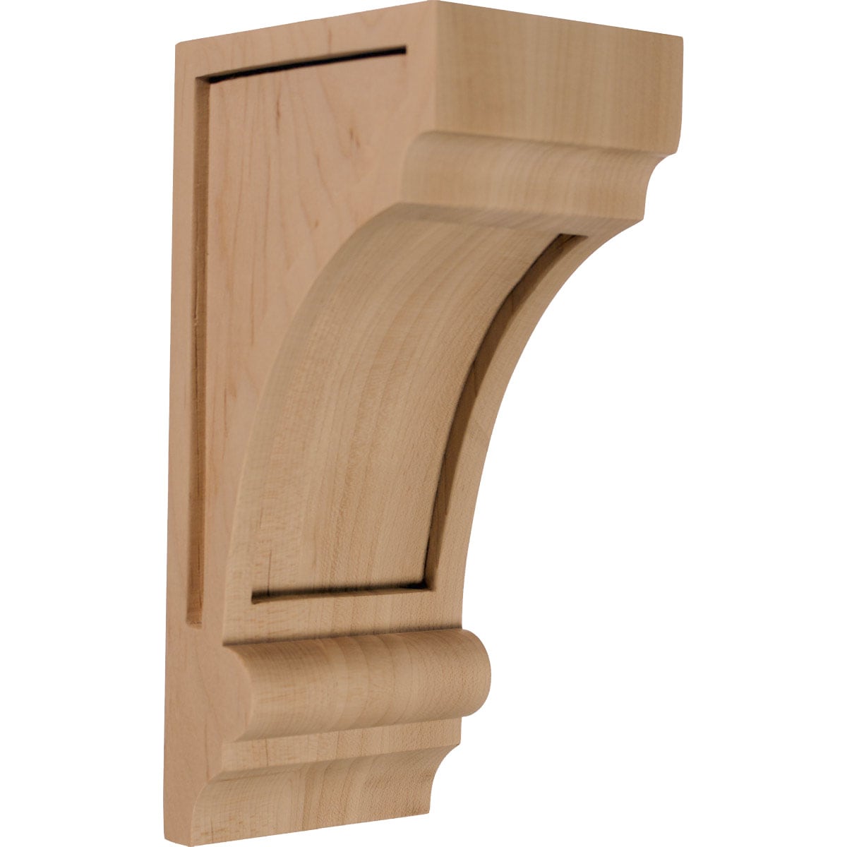 Ekena Millwork CORW03X04X08DIAL 3.25-in x 4.0000-in x 8-in Unfinished Alder Wood Paintable/Stainable Corbel