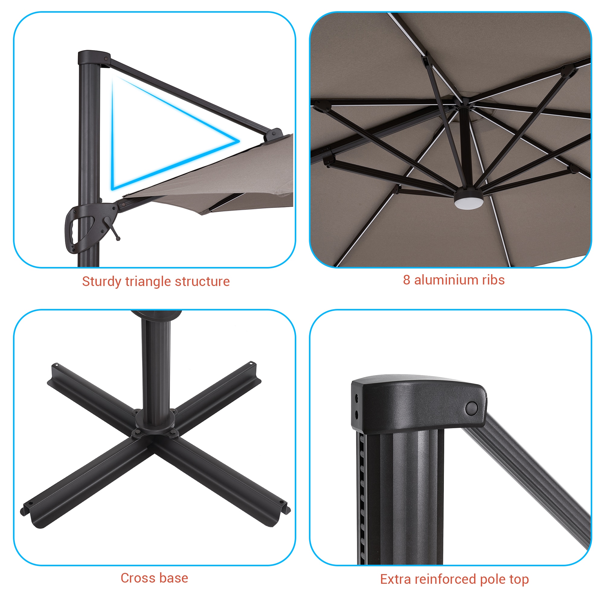 ACEGOSES LW-HCT-TJ24GY Umbrellas-2 - View #3