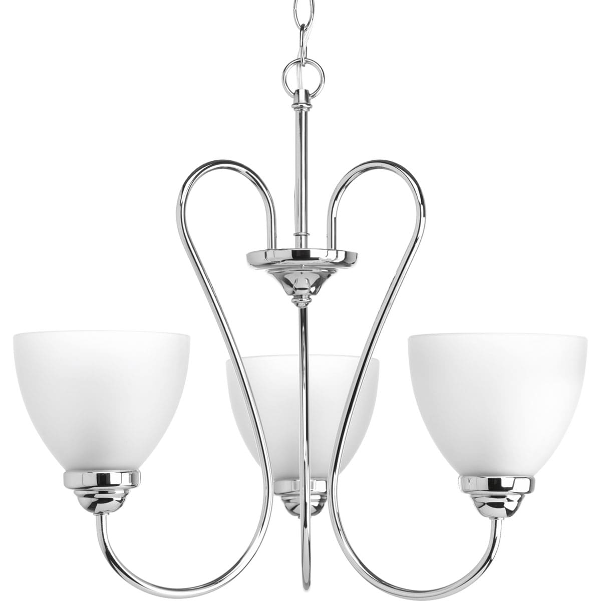 Progress Lighting P4664-15 Heart Polished Chrome Transitional Chandelier