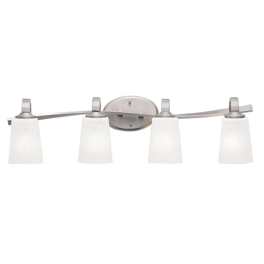 Kichler Oxby 30-in 4-Light Brushed Nickel Modern/Contemporary