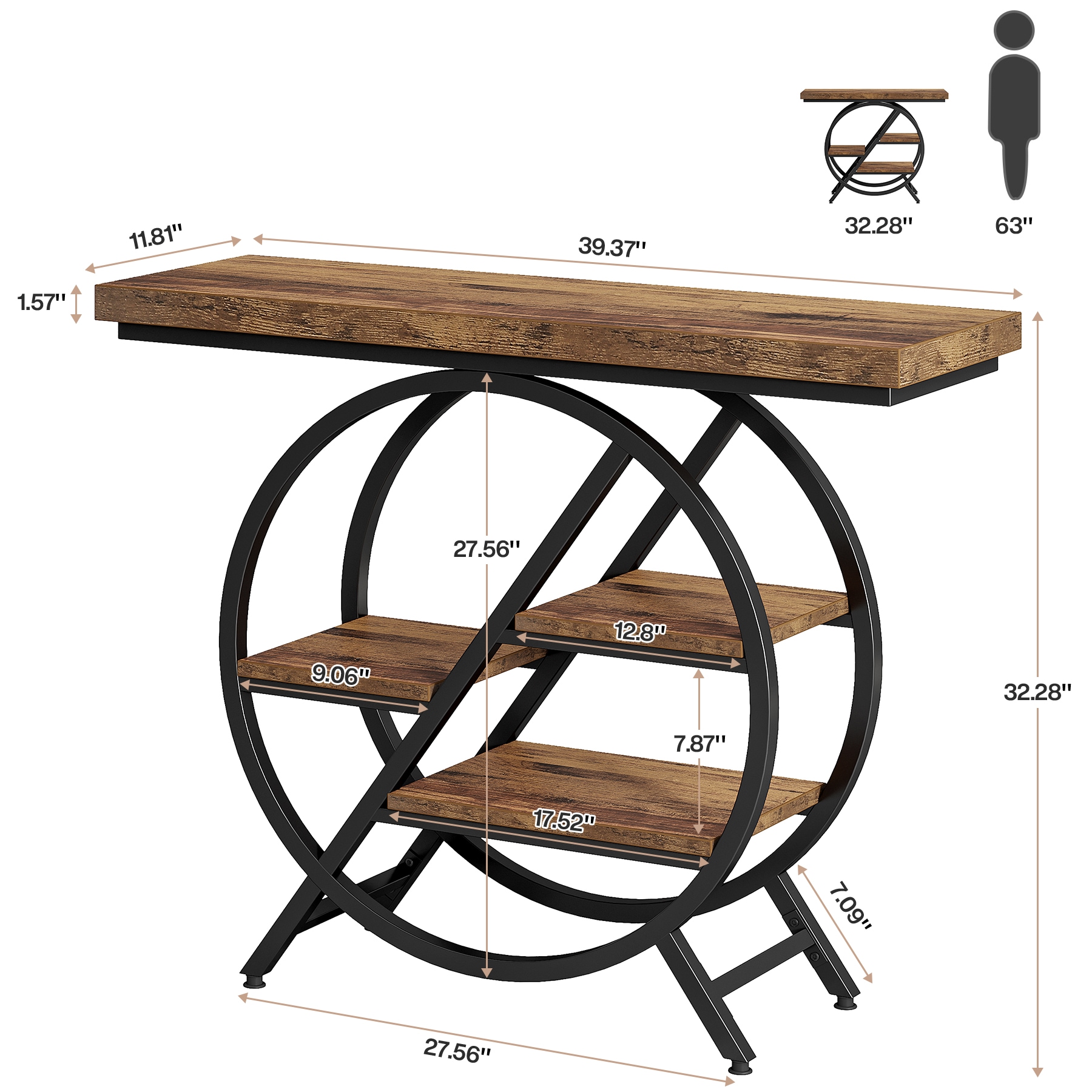 Tribesigns LWFD-JW0717 Console-Sofa-Tables - View #5