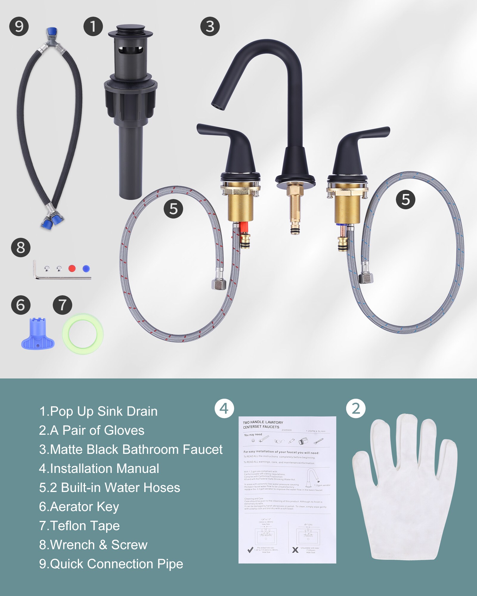 WOWOW 2325500B Lavatory-Faucets - View #8