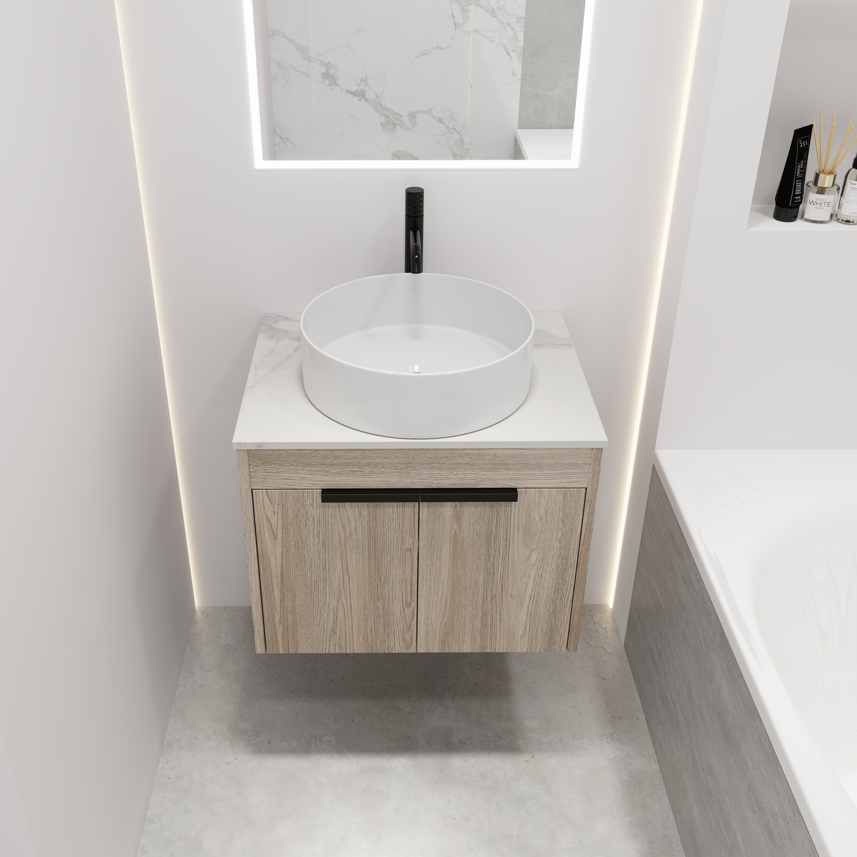 WELLFOR GLEM-S00016 Bath-Vanity-Combo - View #6