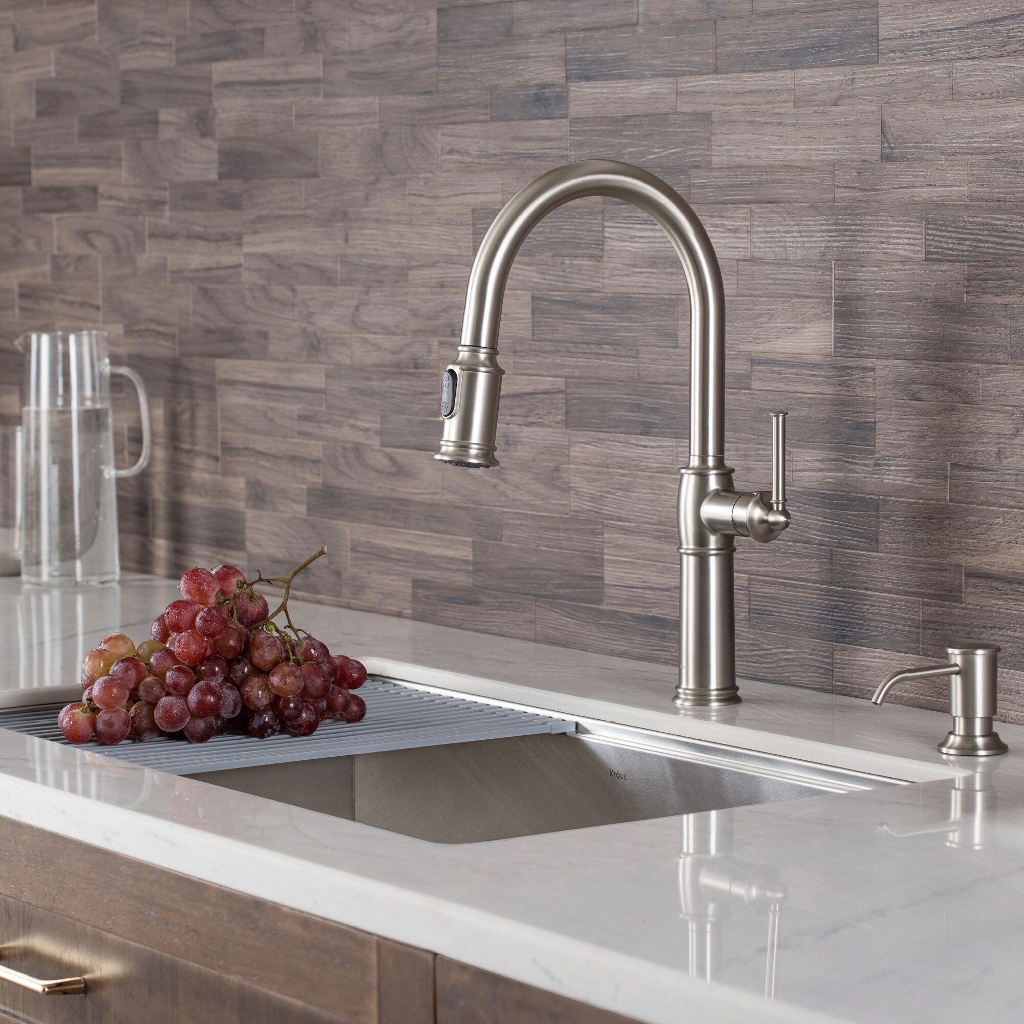 Kraus KPF-1682SFS-KSD80SFS Kitchen-Faucets - View #3