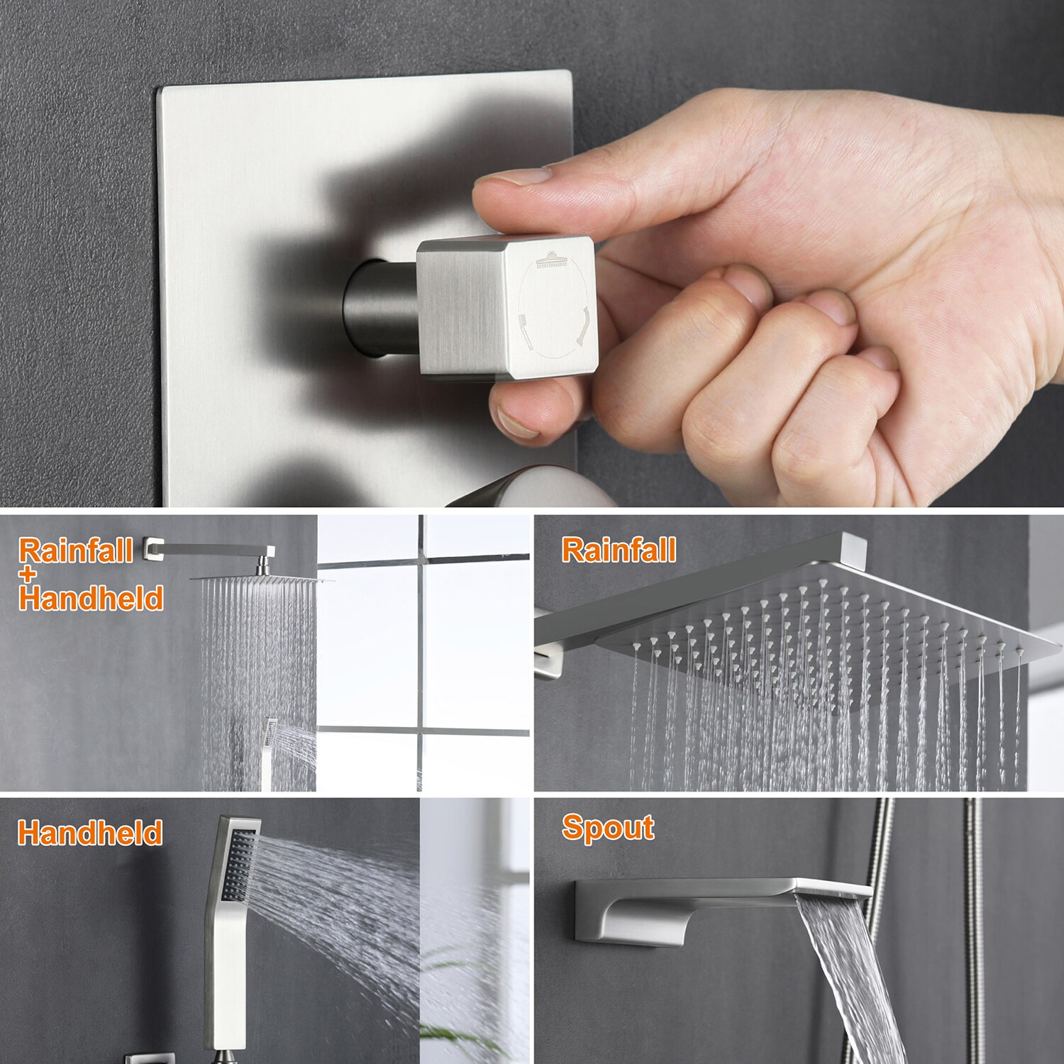 Cobbe LSSSSFF0110N Showerhead-Bar-Panels - View #2