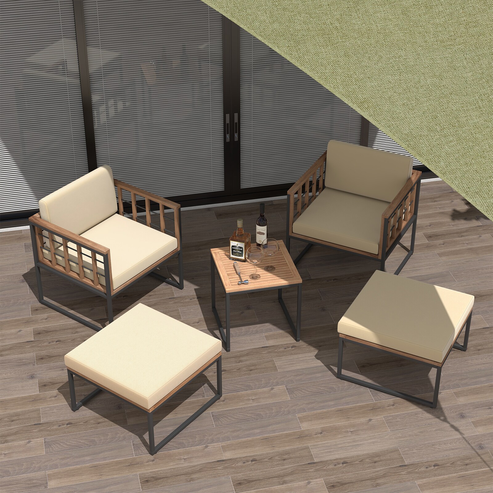 LIVIZA OUG71663BN-X Patio-Conversation-Sets - View #8