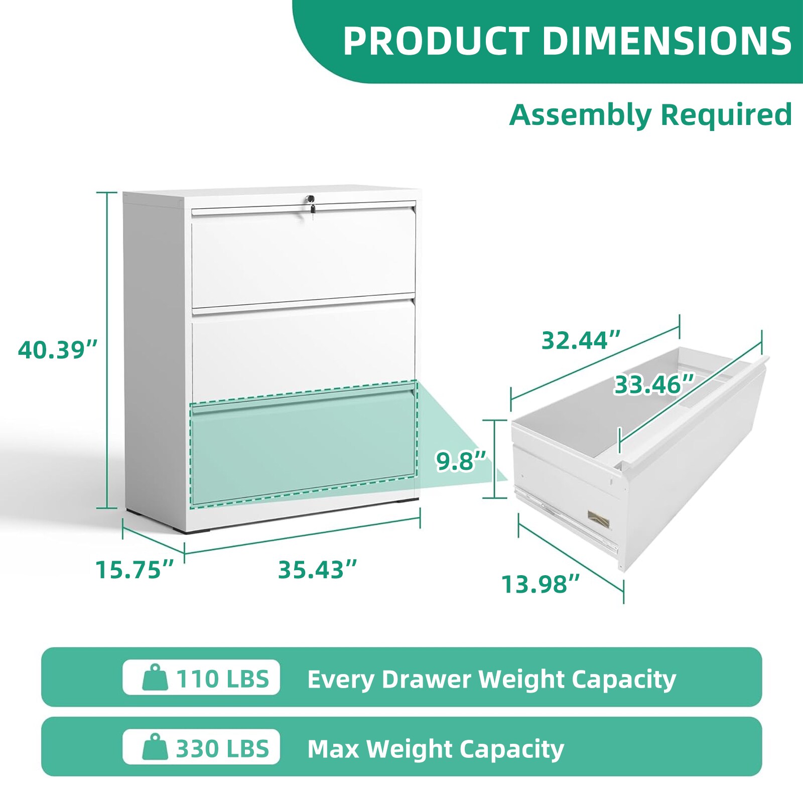 Maocao Hoom JL5142661 Filing-Cabinets - View #3