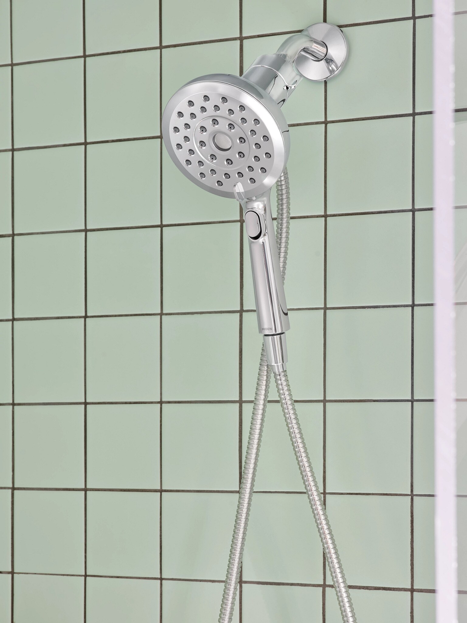 Chrome Multi-Head Handheld Shower with Magnetix Docking