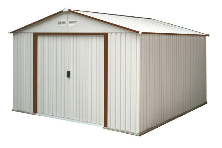 DuraMax Building Products 10-ft x 12-ft Galvanized Steel Storage Shed ...