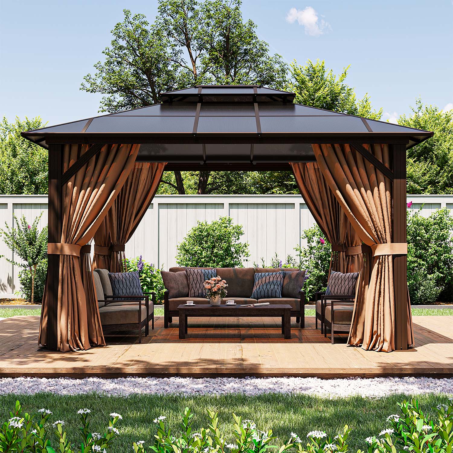 AOXUN G30004 Wood-Resin-Gazebos - View #2