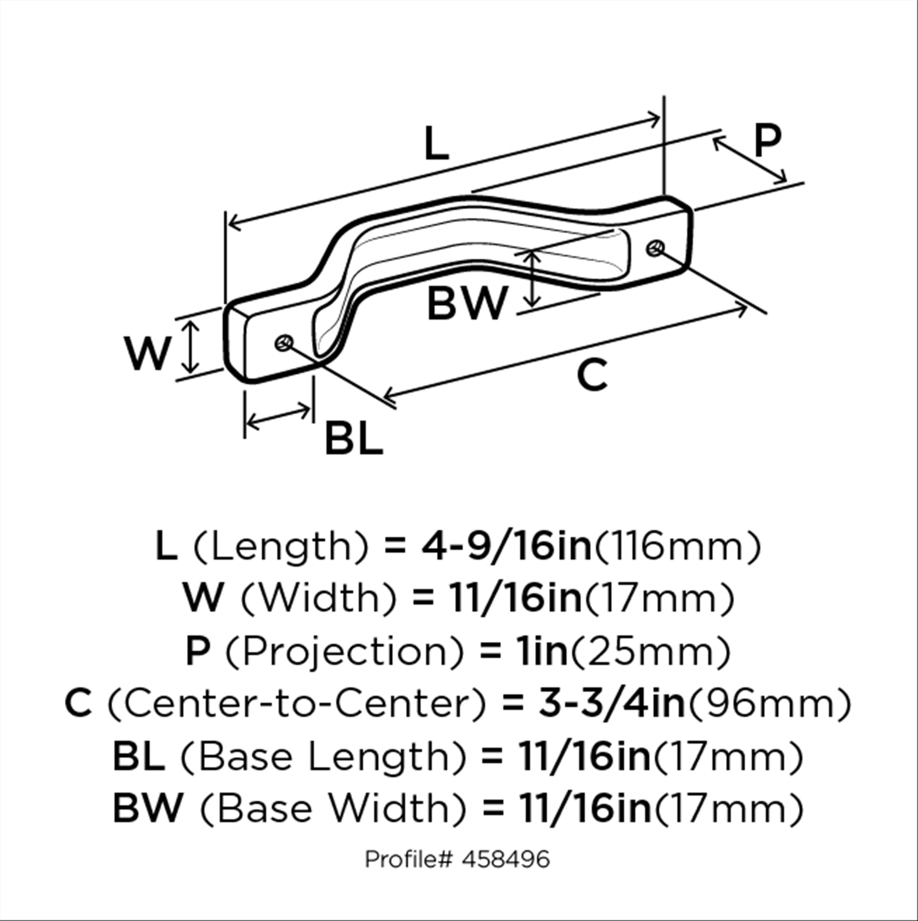Amerock BP458496MG Cabinet-Pulls - View #3