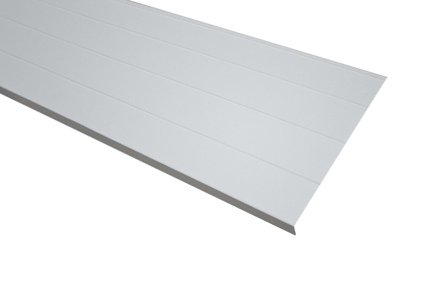 SteelLinx AFCR8WH 0.024-in x 8-in x 12-ft White Smooth Aluminum Fascia
