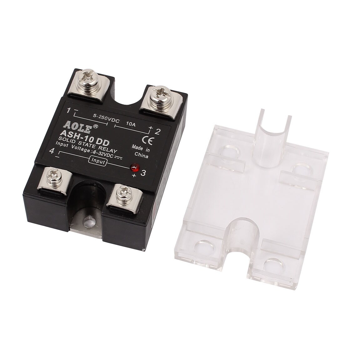 Unique Bargains ASH-10DD 4-32VDC to 5-250VDC 10A Single Phase Solid ...