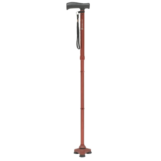 HurryCane 37.5-in Adjustable Height Aluminum Offset Medical