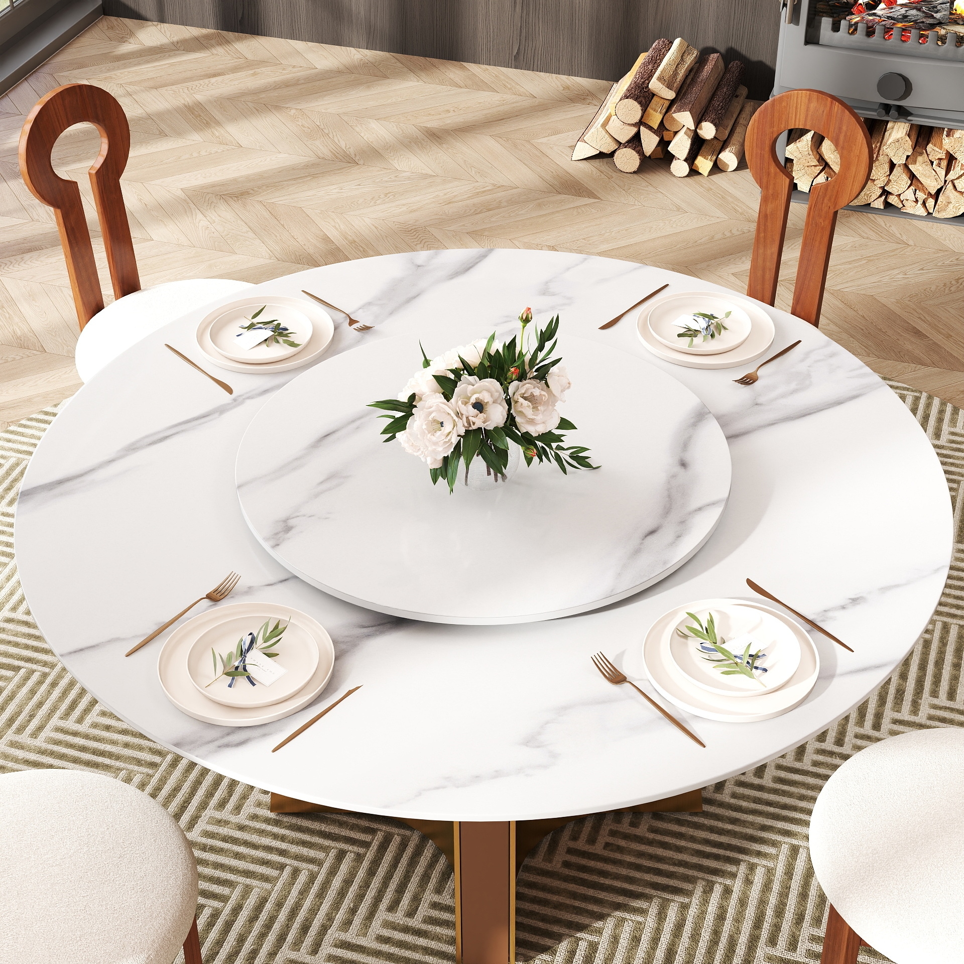 BuotiqHom DH-B-150W80-1G Dining-Tables - View #2