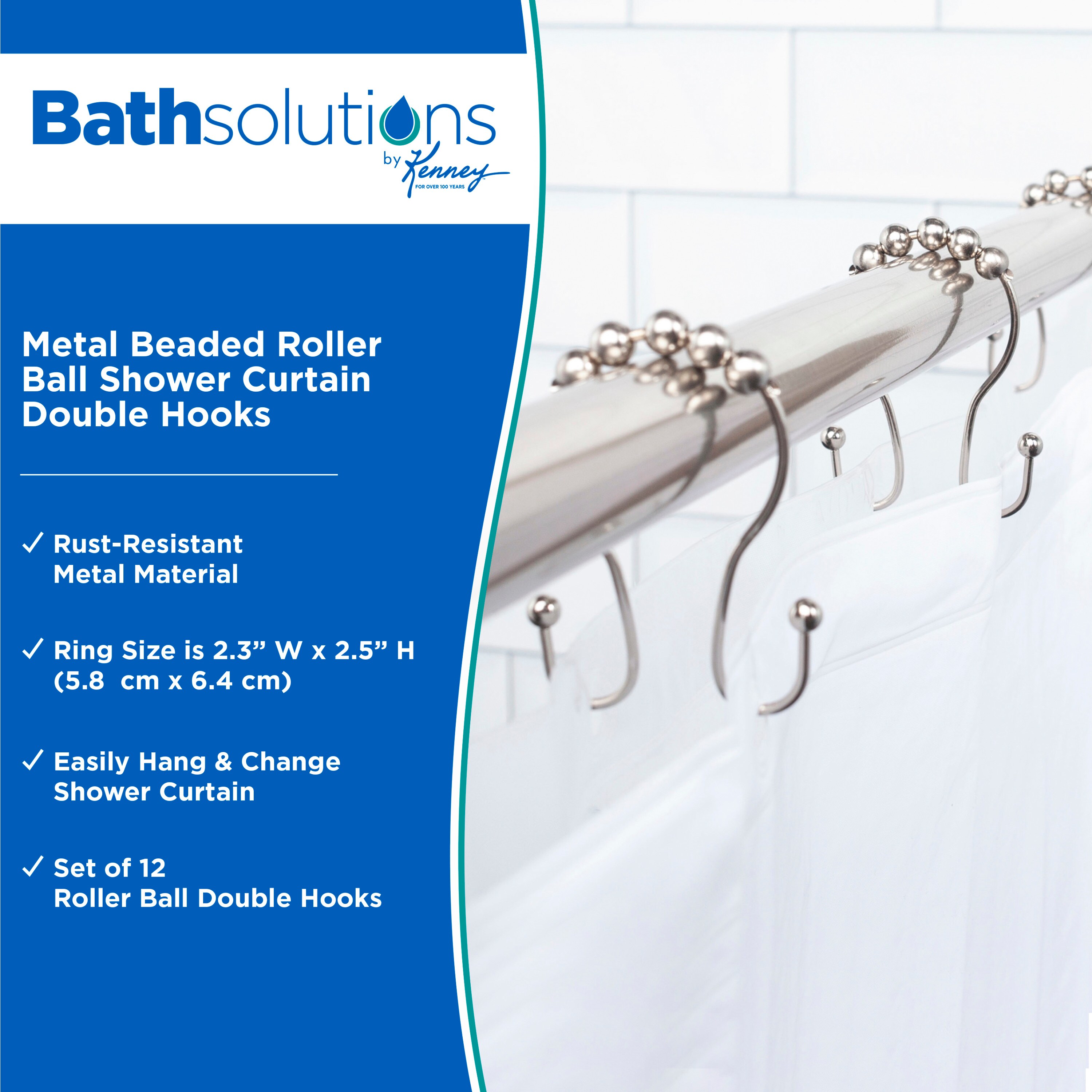 Kenney KN67120V1 Shower-Rings-Hooks - View #2