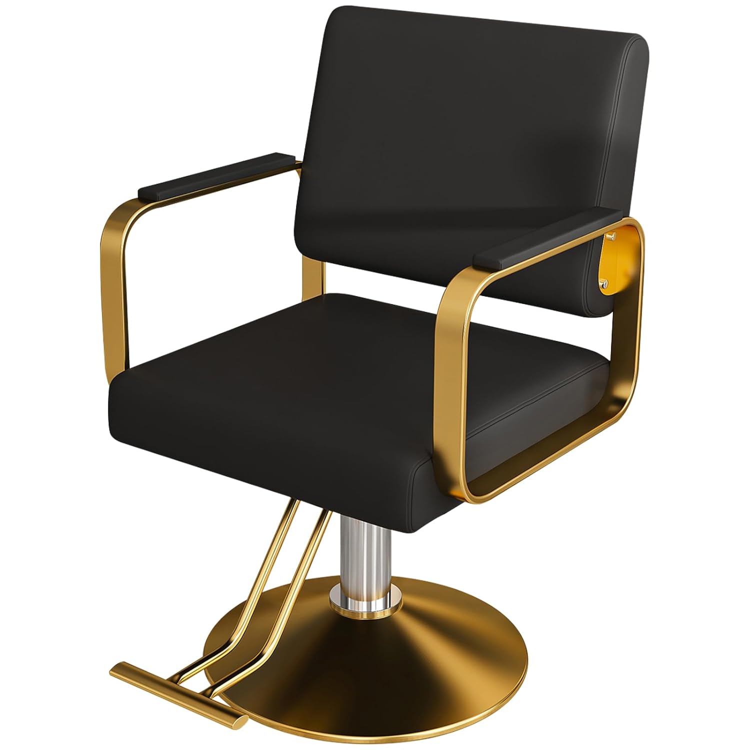 Zevemomo - Barber Salon Chair for Hair Stylist Heavy Duty Hydraulic Pump 360 Degree Swivel Adjust...