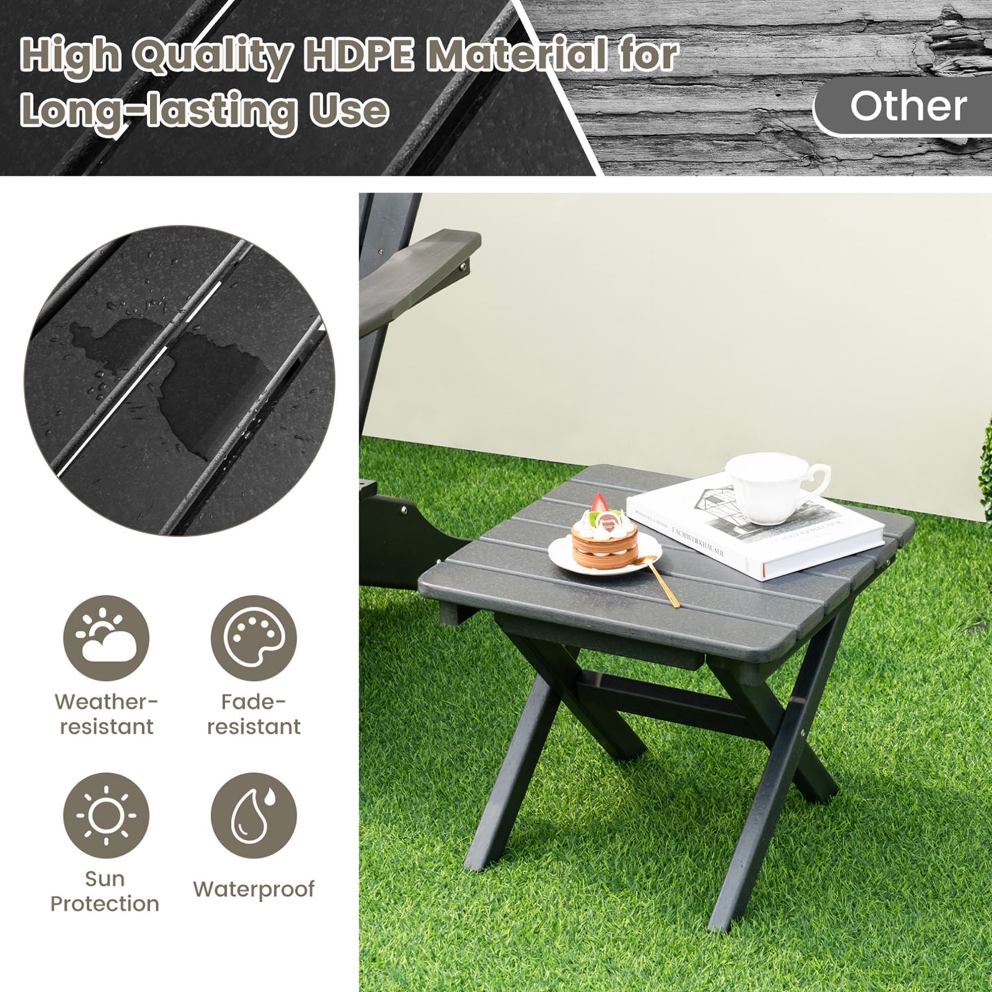 Costway NP11200DK Patio-Tables - View #4