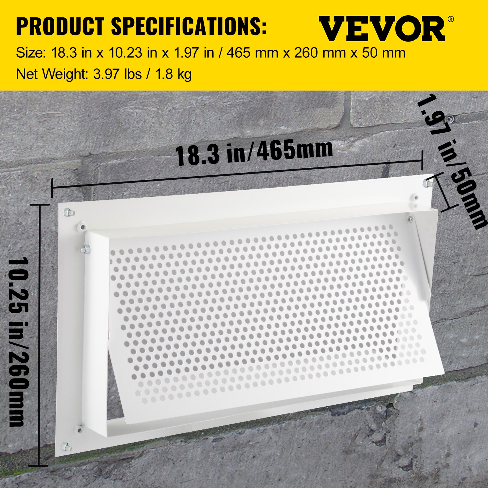 VEVOR HTFKB168X2PCSL8IV0 Foundation-Vents - View #8