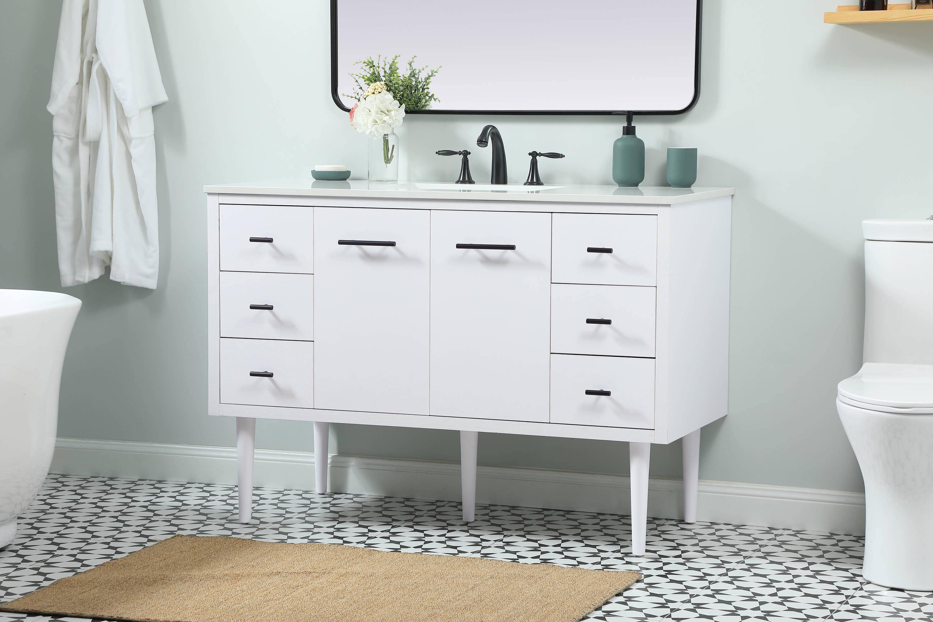 Elegant Decor HF144144MWH Bath-Vanity-Combo - View #3