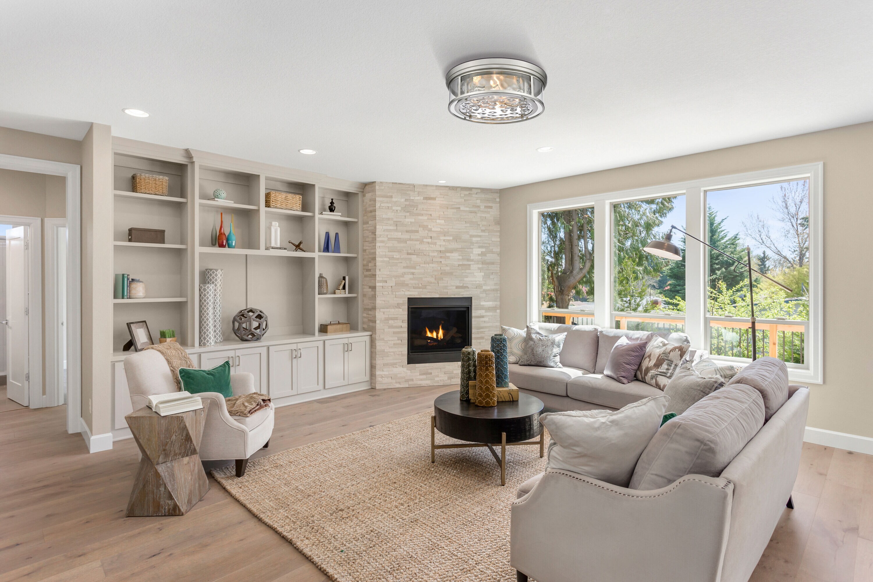 Z-Lite 493F4-BN flushmounts - View #8