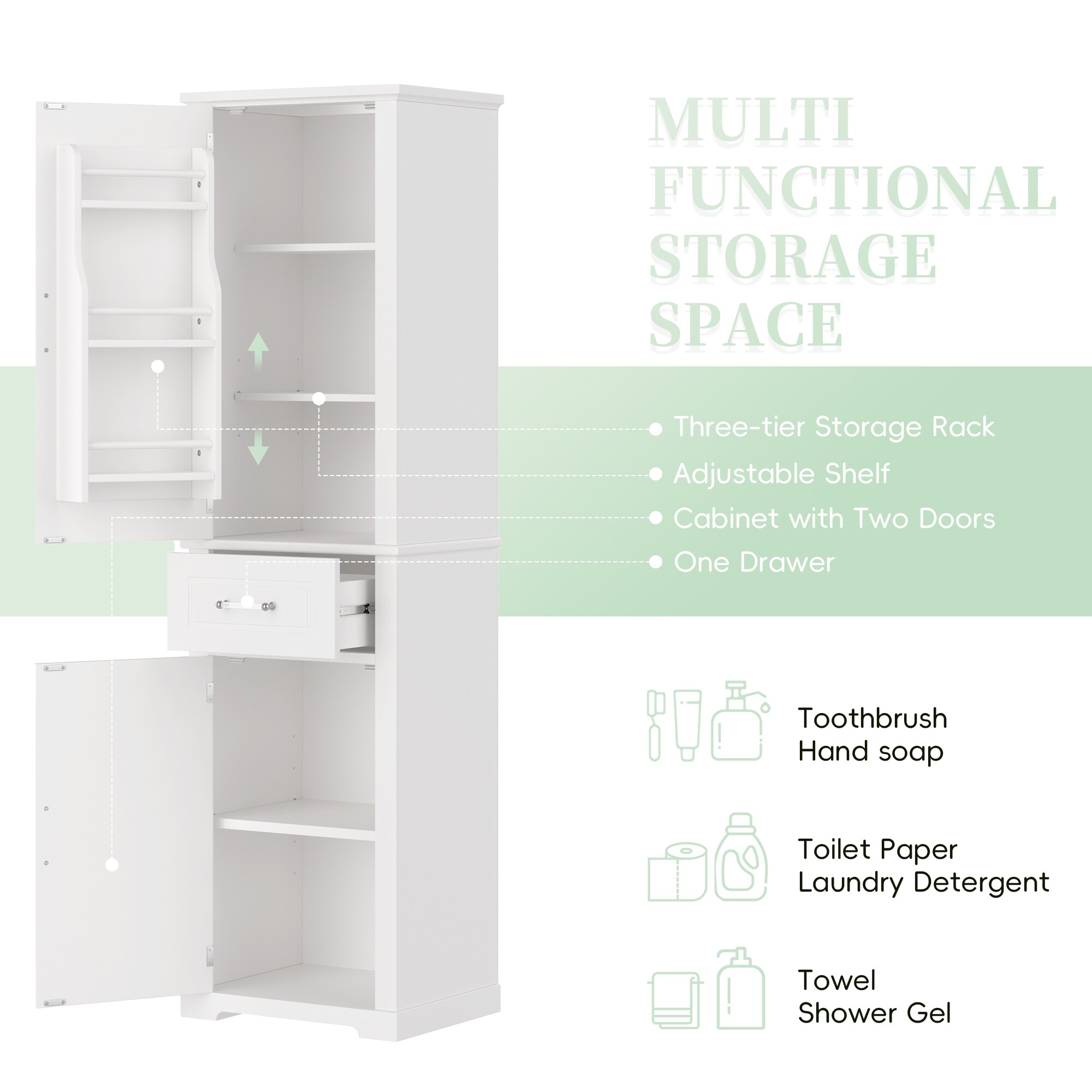 ModernLuxe L3P-N725P257456K Bathroom-Wall-Cabinets - View #4