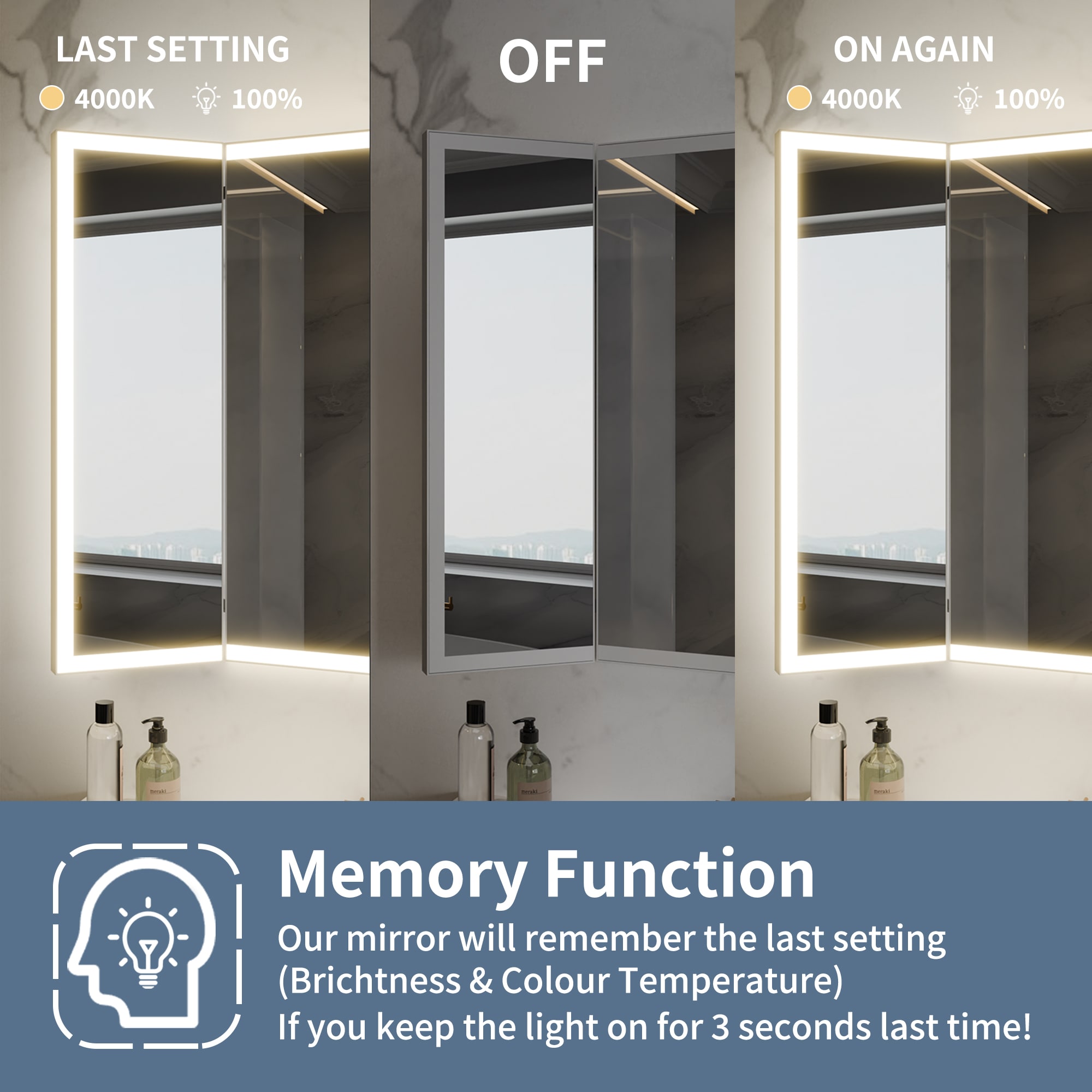 ExBrite EXBM5436V9FB Framed-Bath-Mirrors - View #7