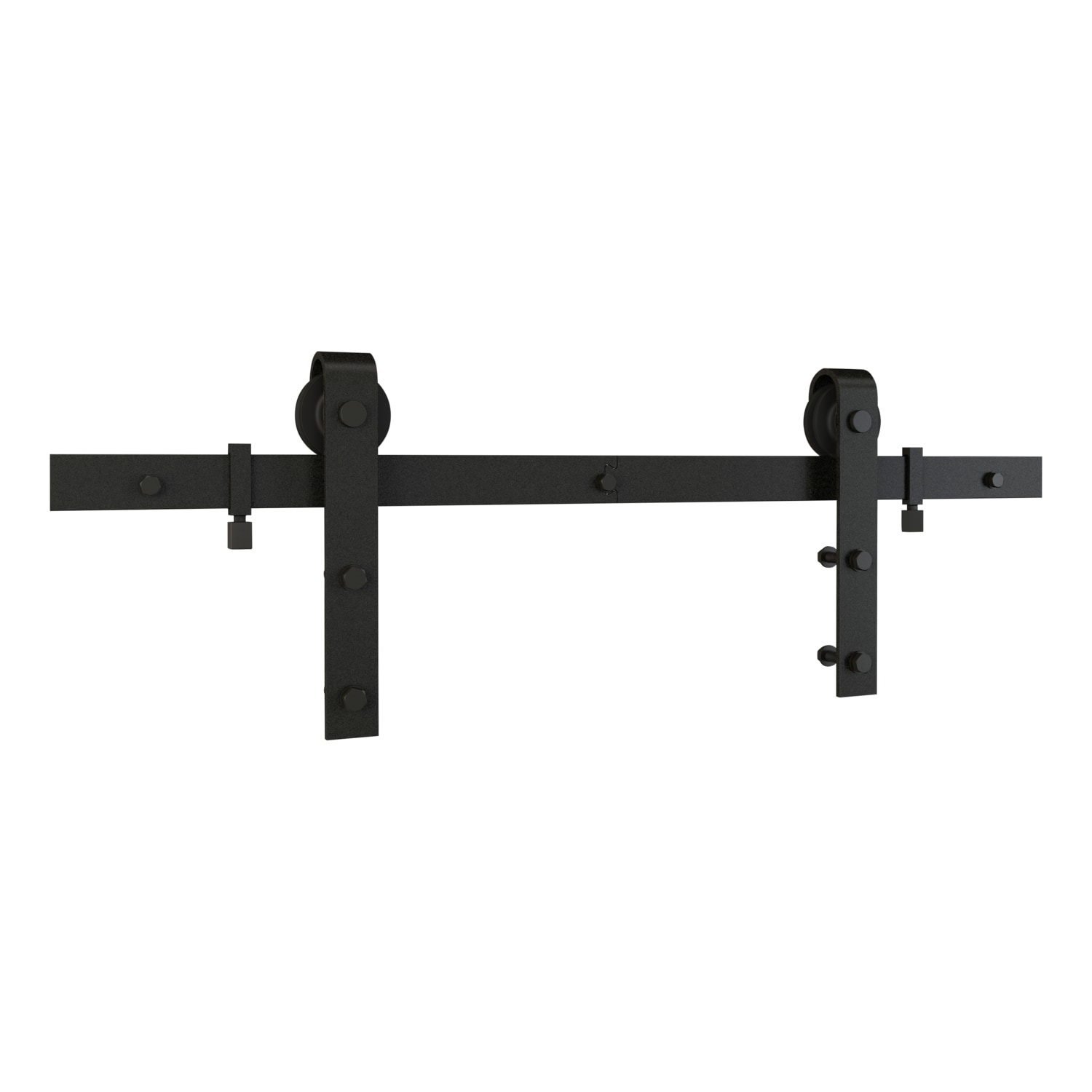 National Hardware N700-004 Matte Matte Black Indoor Single Double Barn door hardware kit