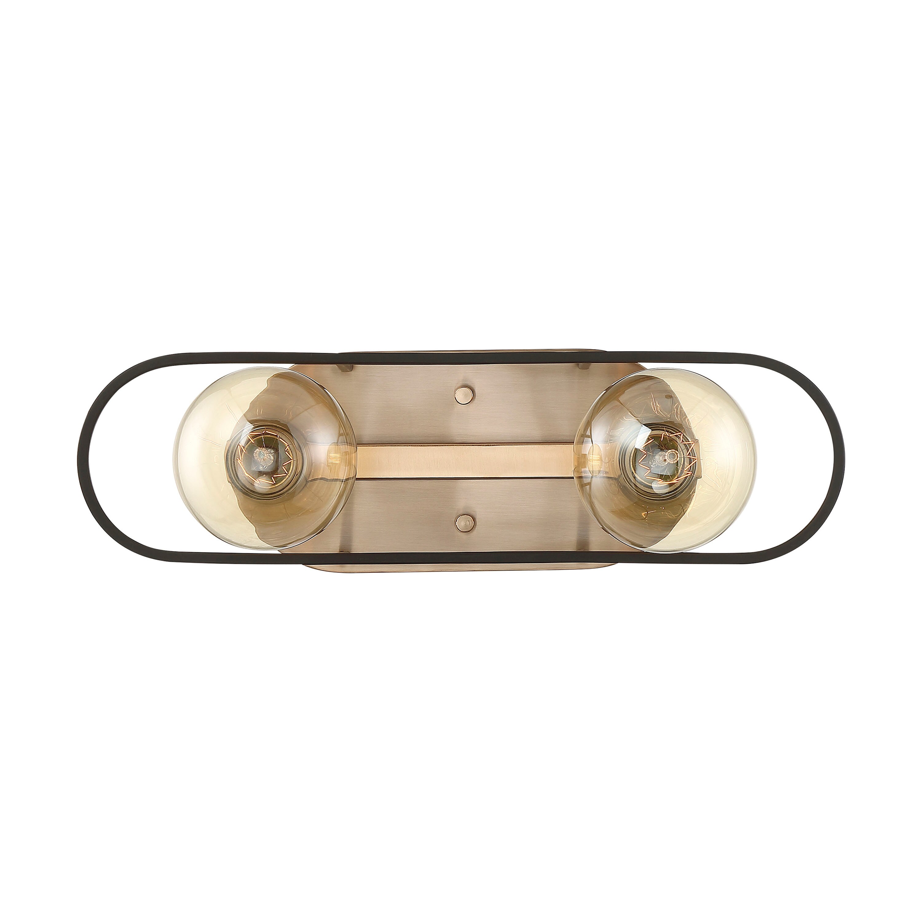 SATCO NUVO 60/6652 Chassis 15.75-in 2 -Light Multiple finishes Brass Transitional Vanity light