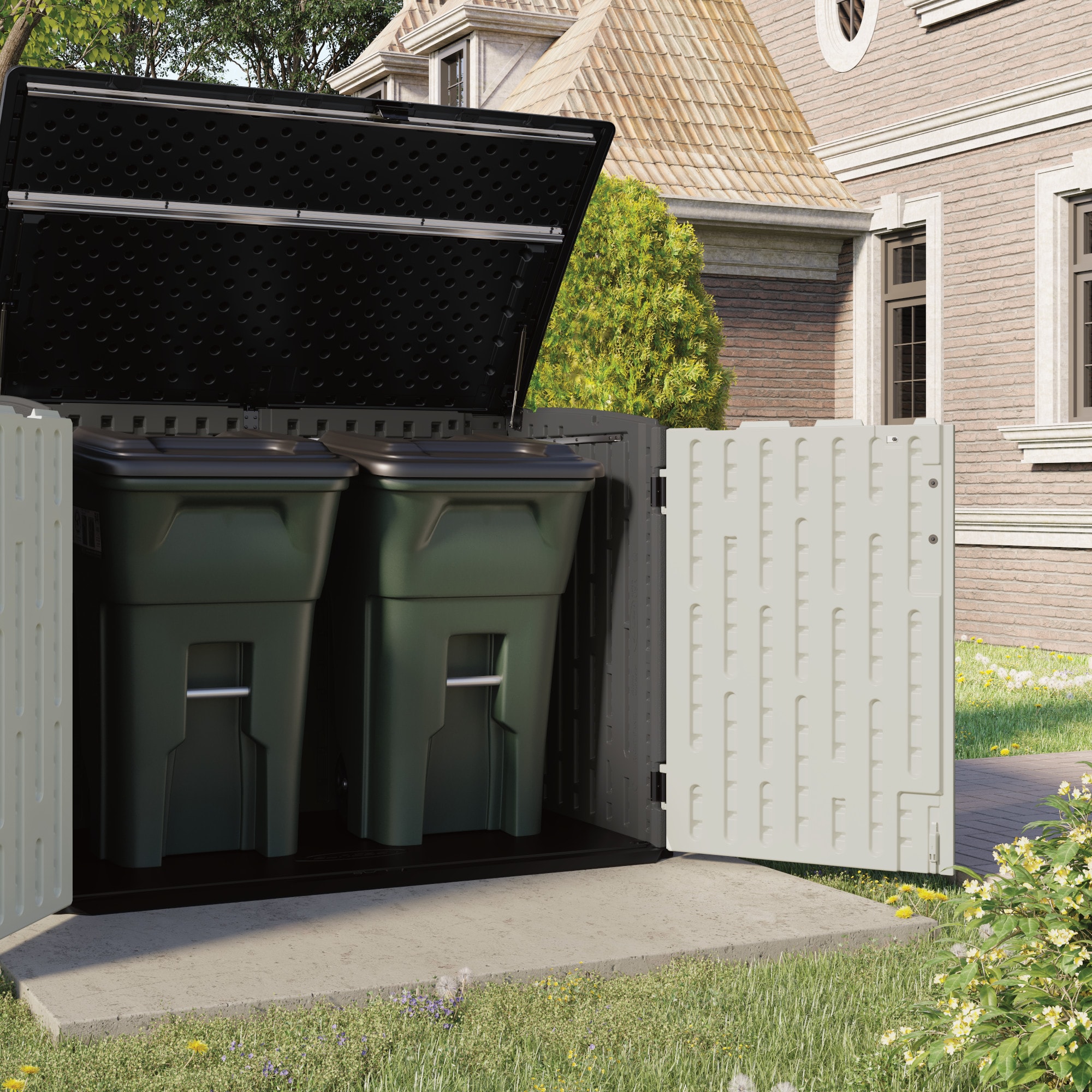 Suncast BMS4780D Vinyl-Resin-Storage-Buildings - View #2