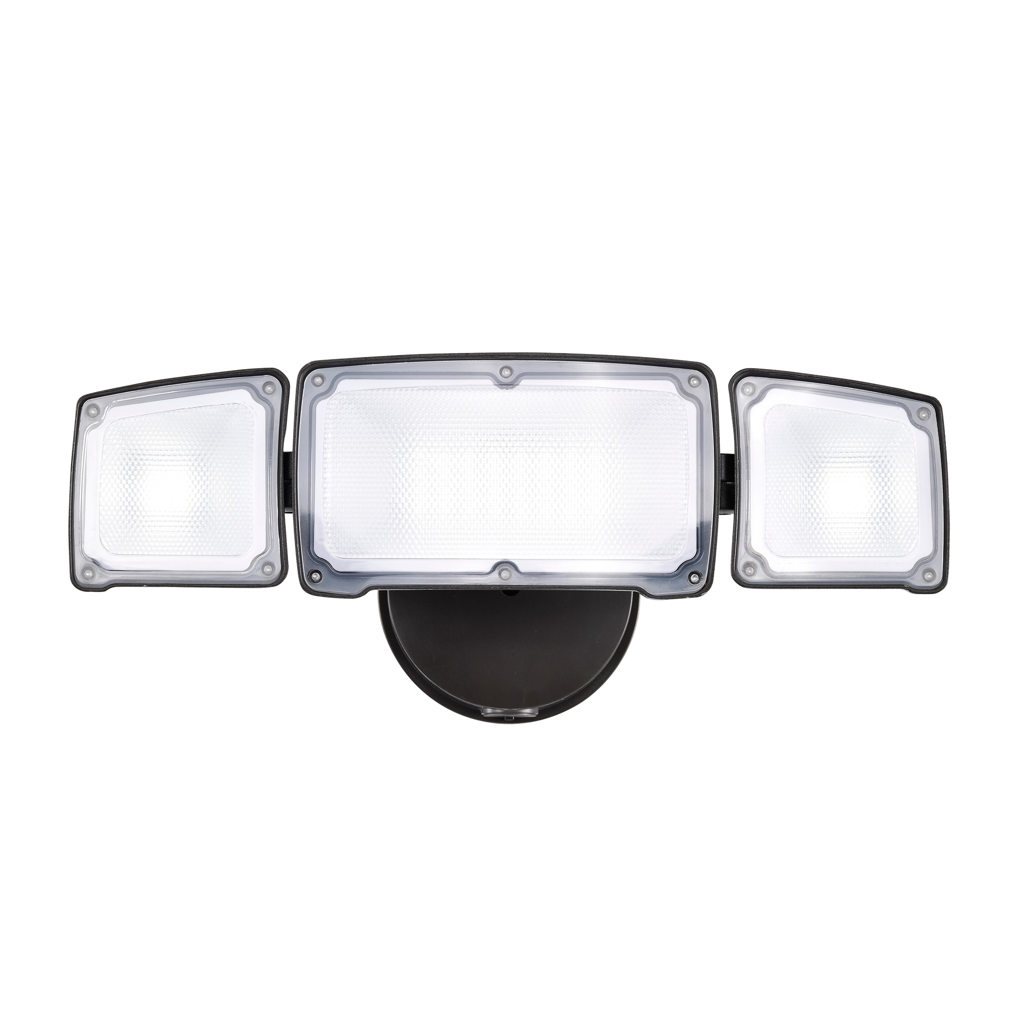 AWSENS AW5083-BZ 180 -Degree 40 -Watt EQ LED Bronze 3 -Head Switch-Controlled Flood Light with Adjustable 3800