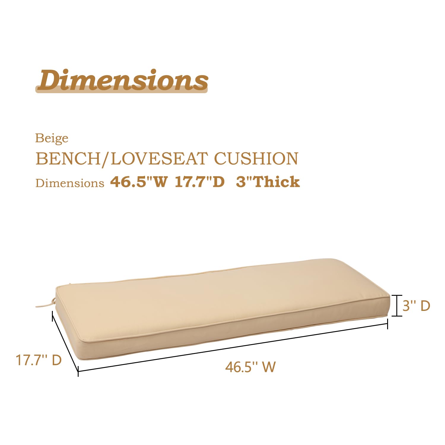 Aoodor A058-PLNLN Patio-Furniture-Cushions - View #3