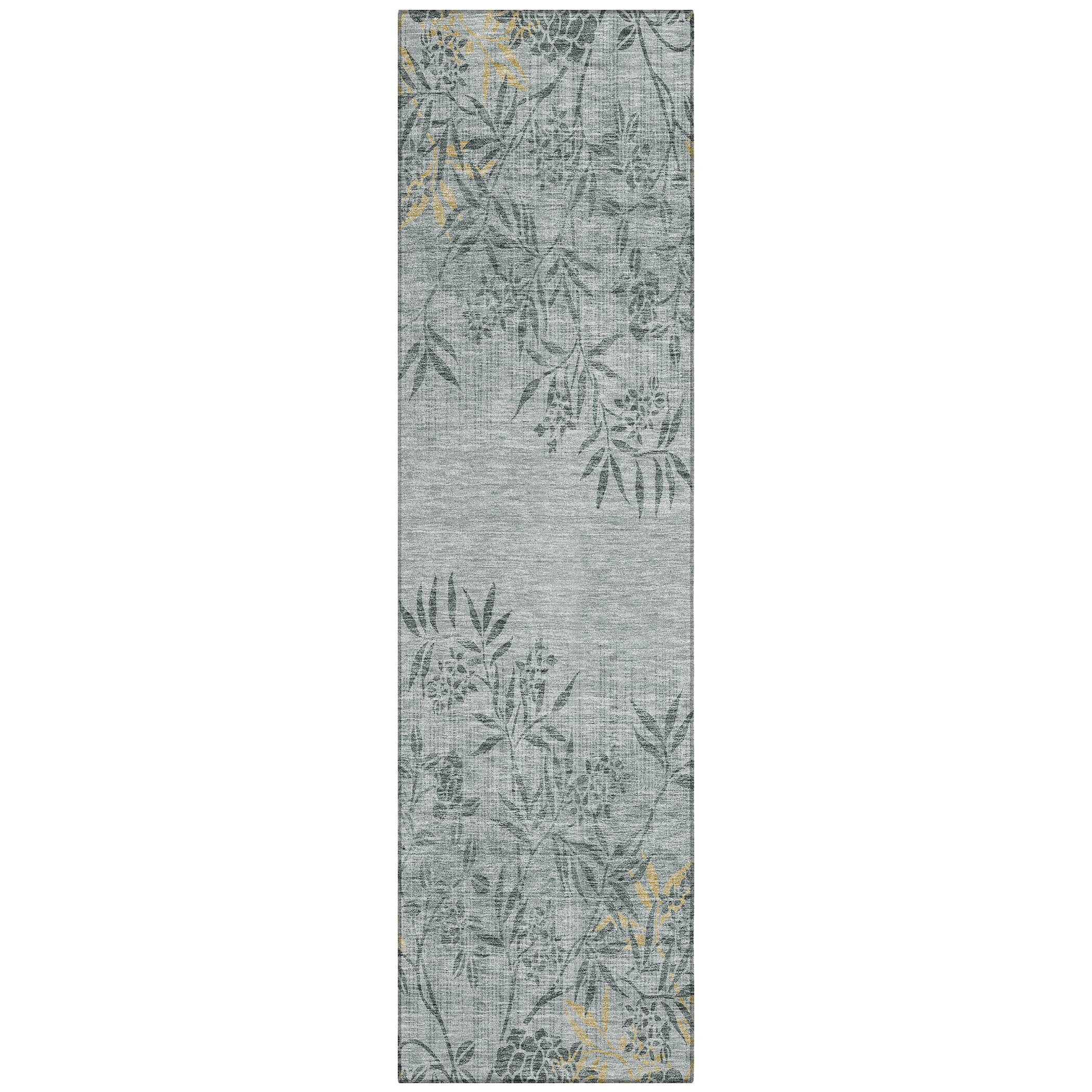 Addison Rugs ACN673GY2X8 Chantille ACN673GY 2 x 7 (ft) Polyester Gray Rectangular Indoor/Outdoor Geometric Machine washable Runner rug