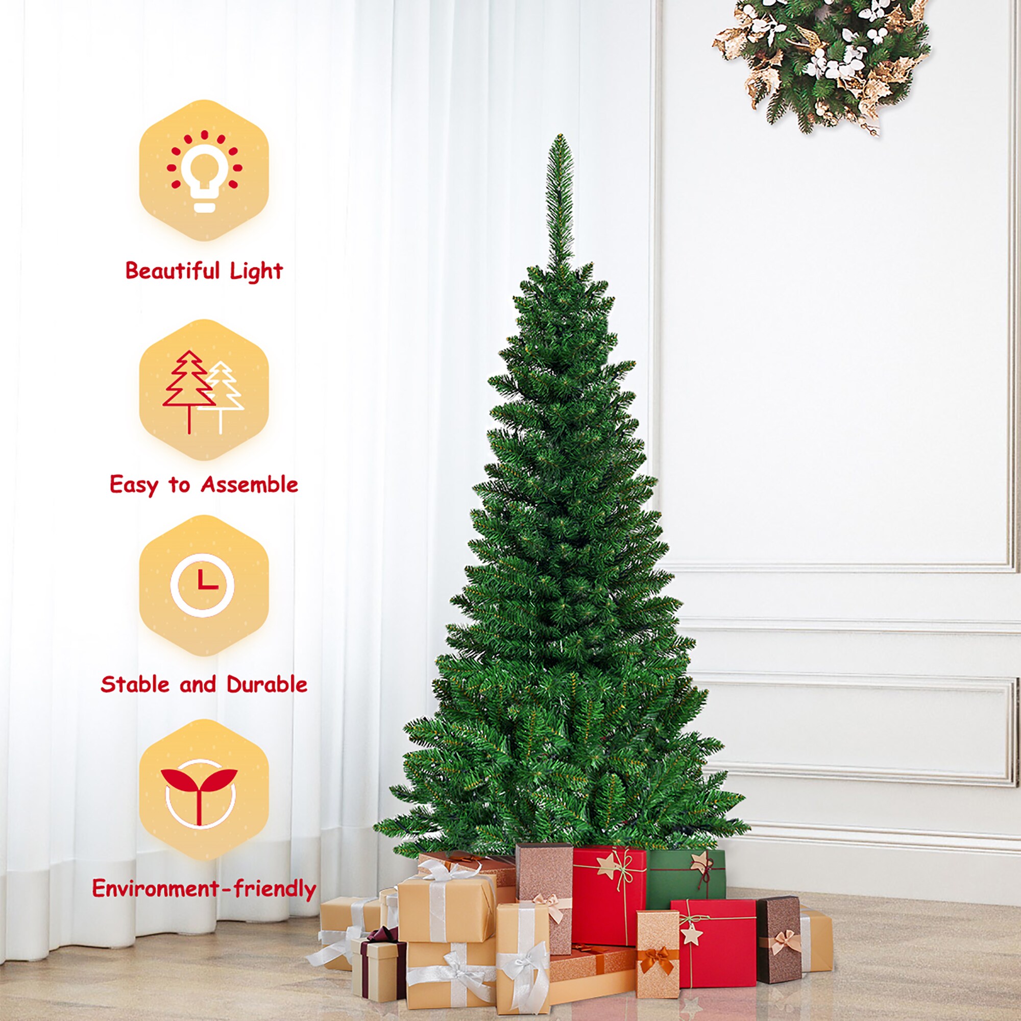 Goplus LWS00817 Artificial-Christmas-Trees - View #5