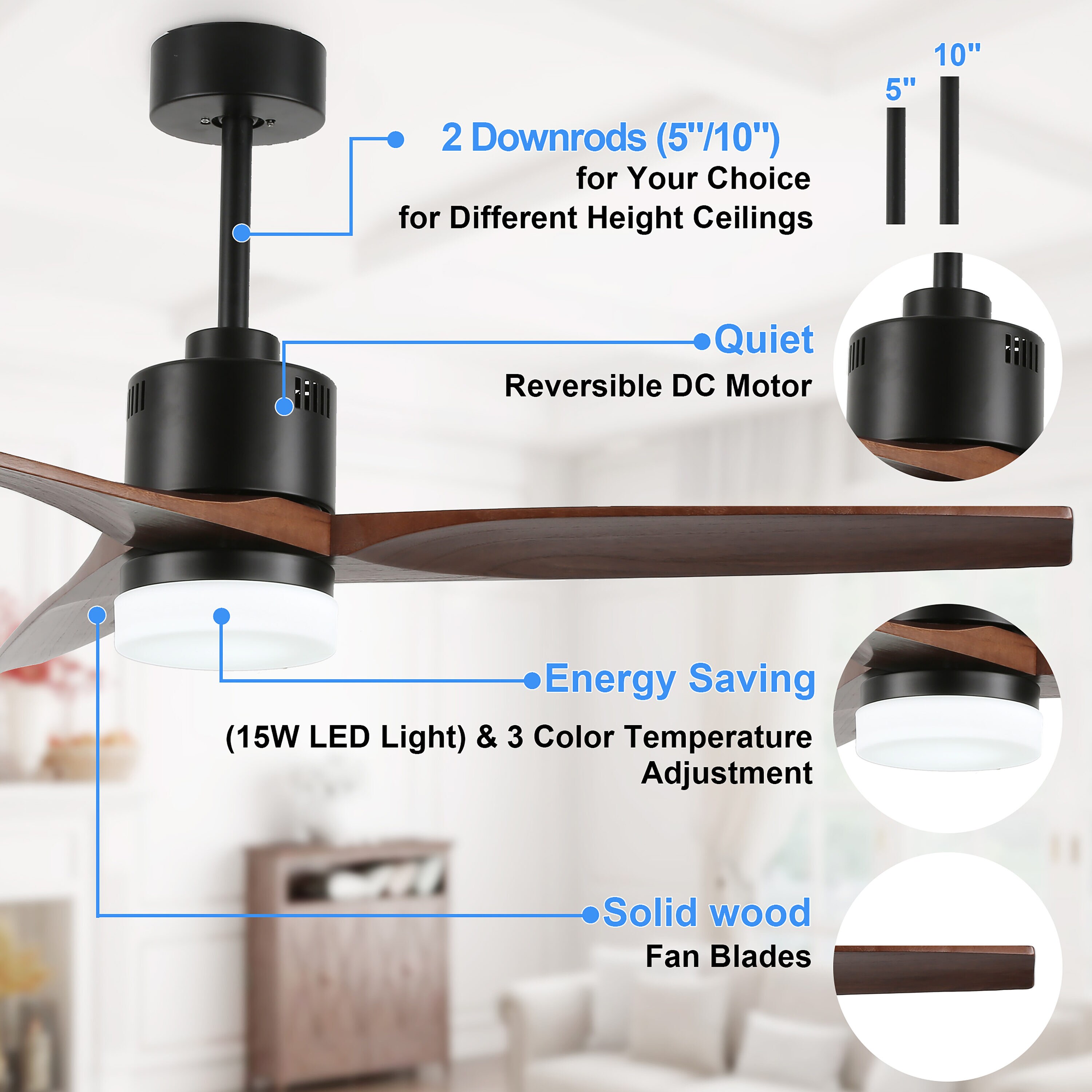 Bella Depot DC5208 Ceiling-Fans - View #7