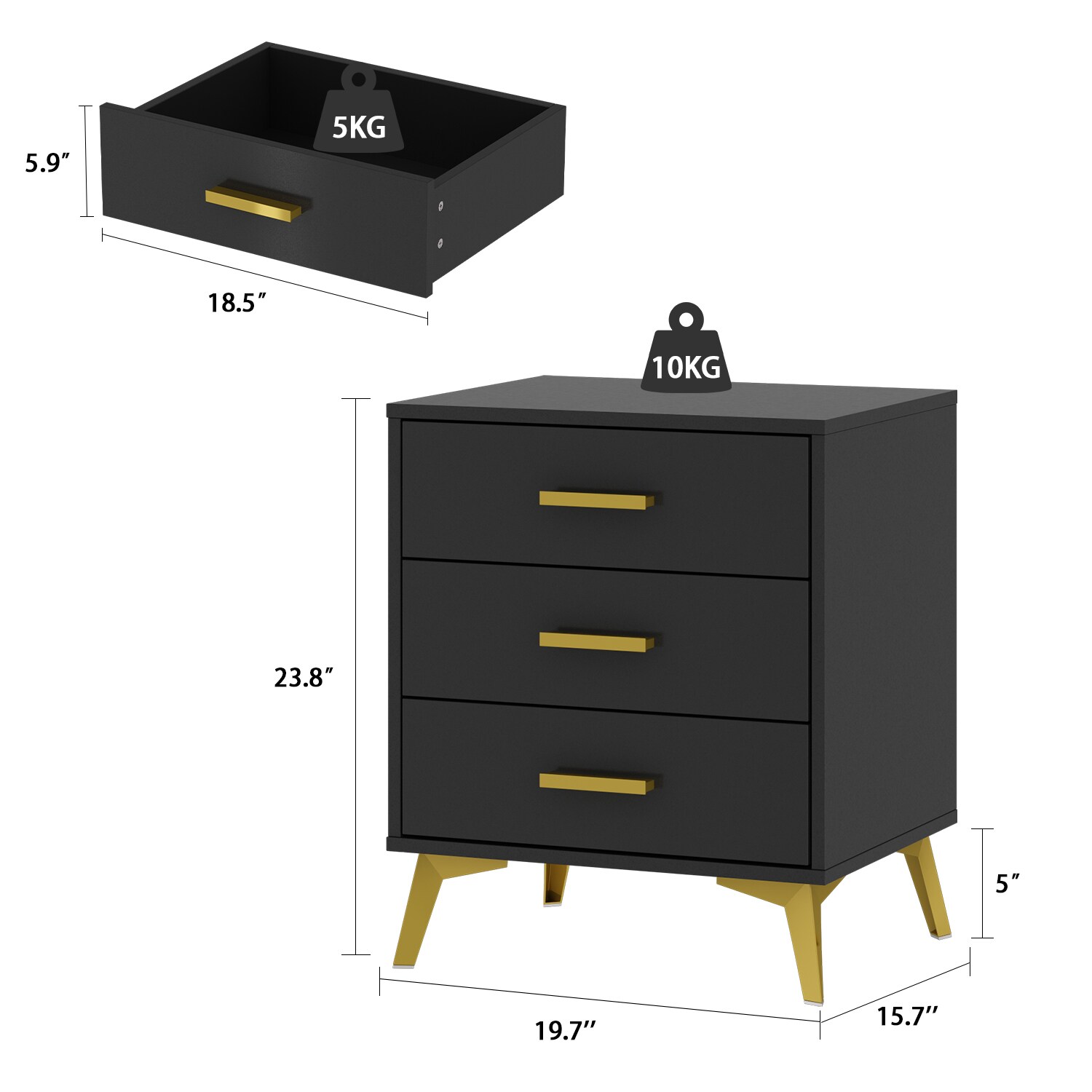 FUFU&GAGA LJY-KF330019-02 nightstands - View #7