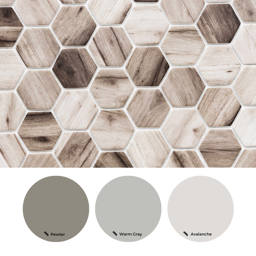 Honeycomb Beige Recycled Glass Mosaic Wall Tile Sheet