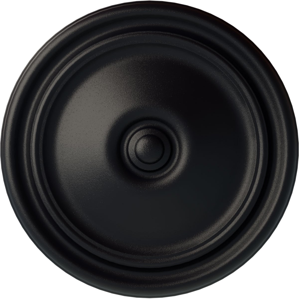 Ekena Millwork CM12RESGS Reece 12-in W x 12-in L Painted Steel Gray Polyurethane Whole Ceiling Medallion