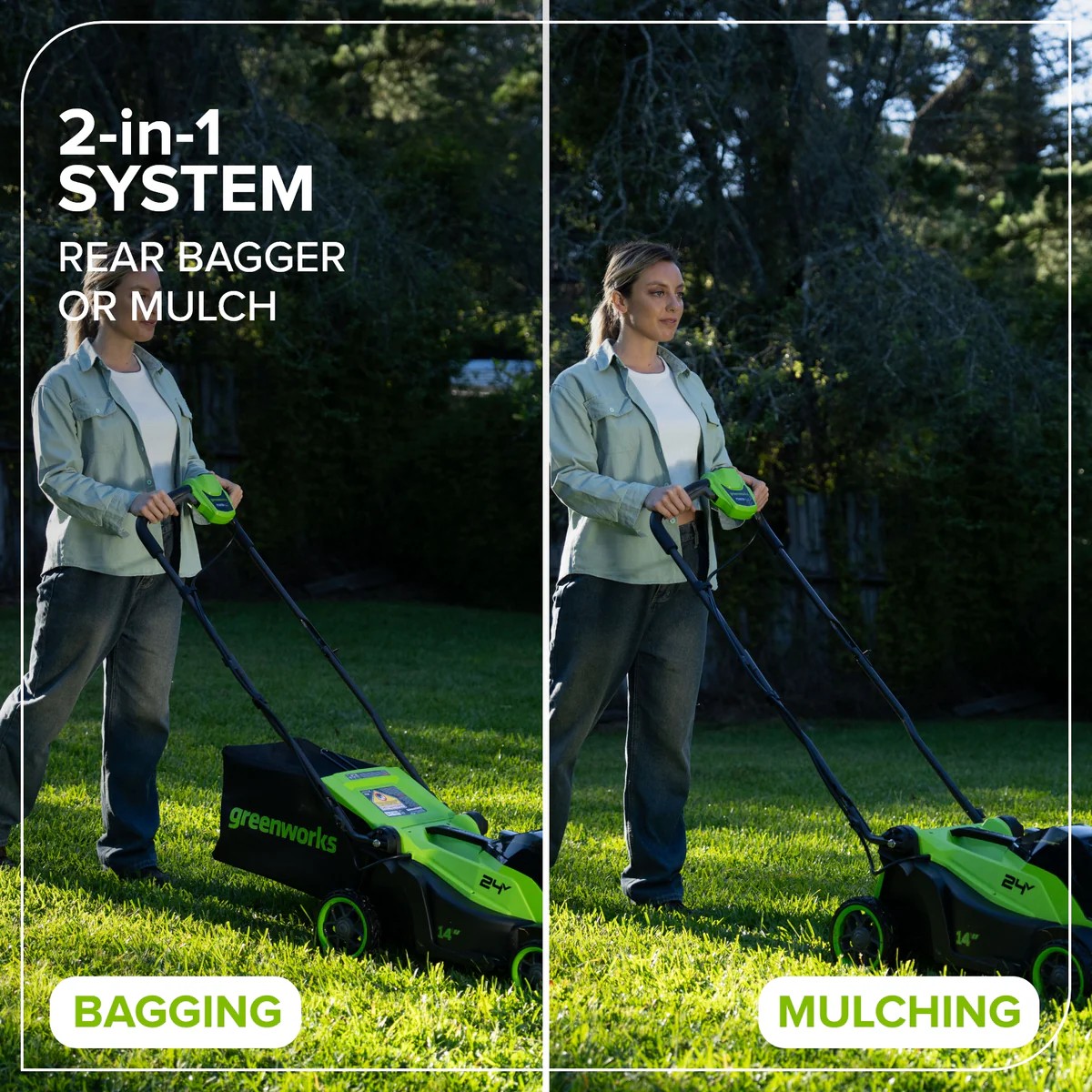 Greenworks LM1402A1 Cordless-Elec-Push-Mowers - View #9