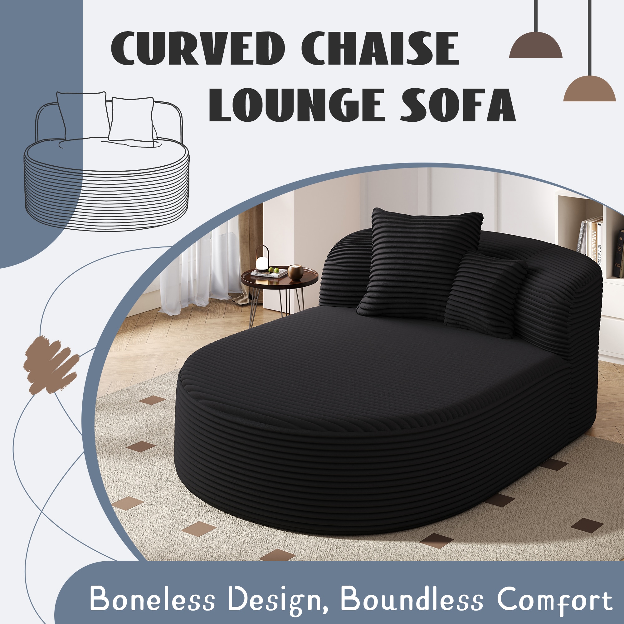 ModernLuxe L3P-N719P329129B Sofas-Loveseats - View #3