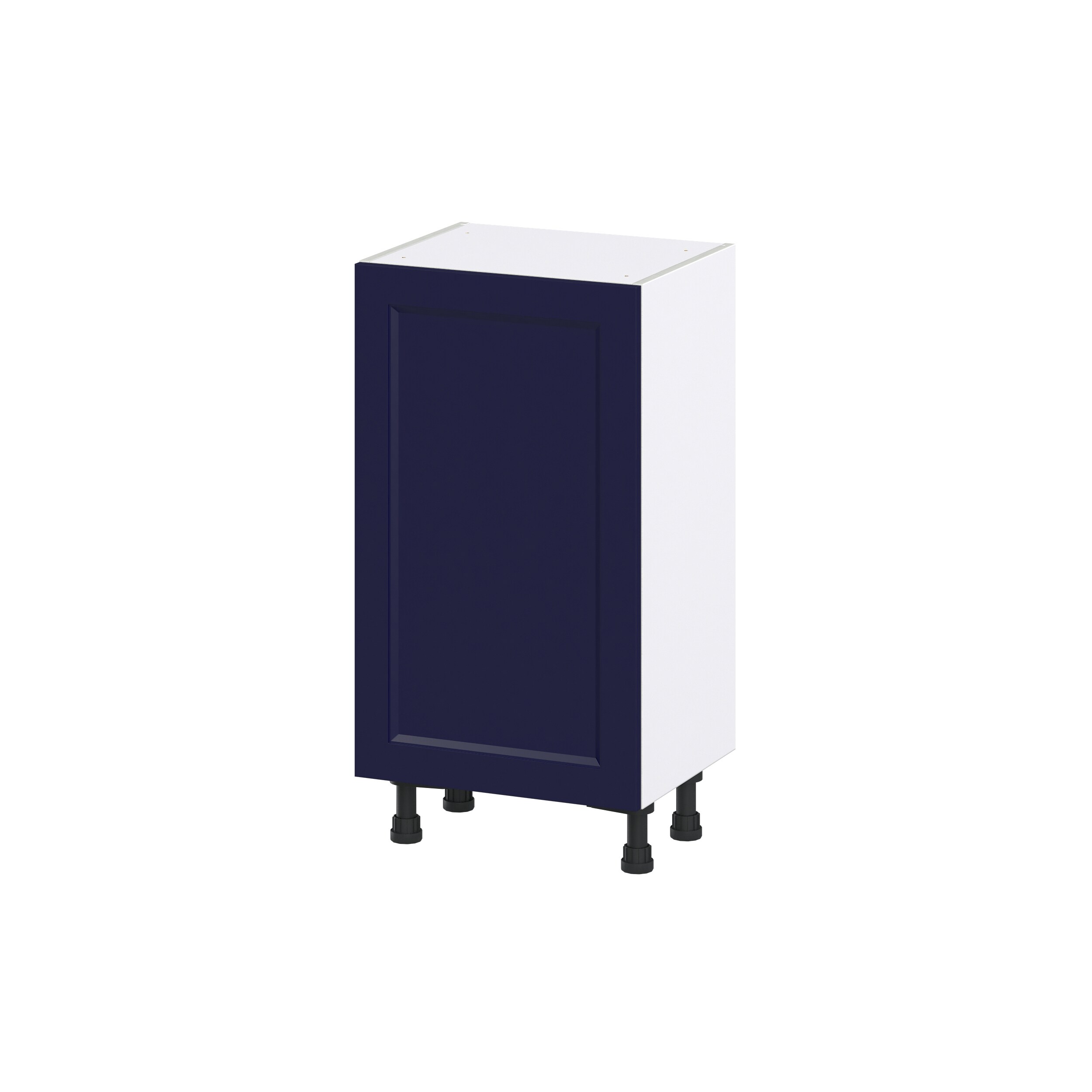 Hugo&Borg Lorette 18-in W x 34.5-in H x 14-in D Navy Blue 3-Drawers Base Fully Assembled Cabinet (Recessed Panel Shaker Style)