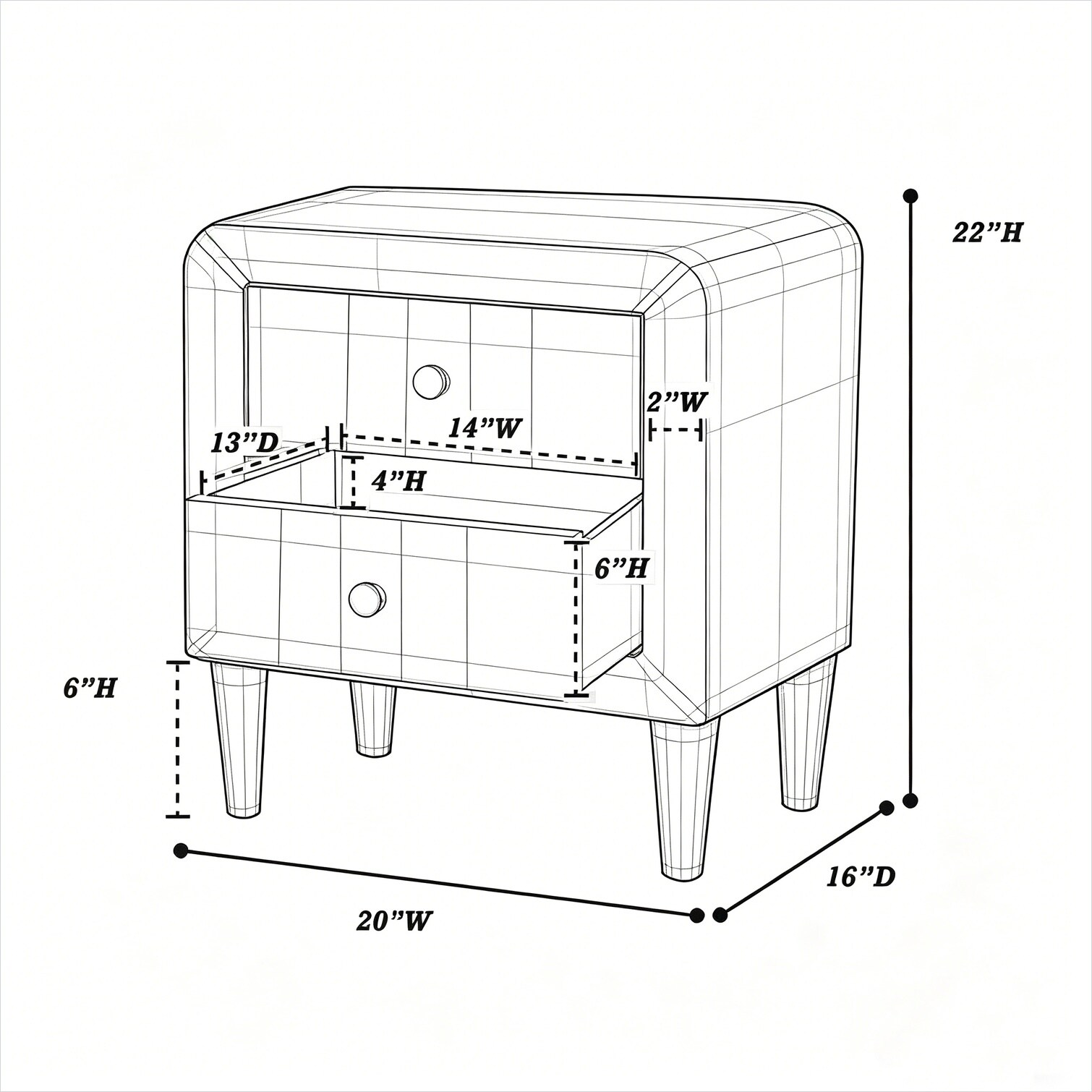 Watnature DXTJ8ZGN0GK9 nightstands - View #3