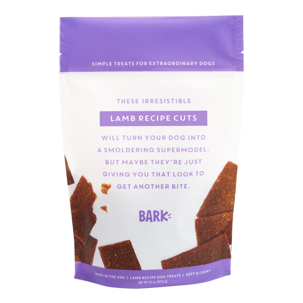 BARK 207835  Lamb Recipe Cuts Dog Treats Snacks for Lamb Flavor