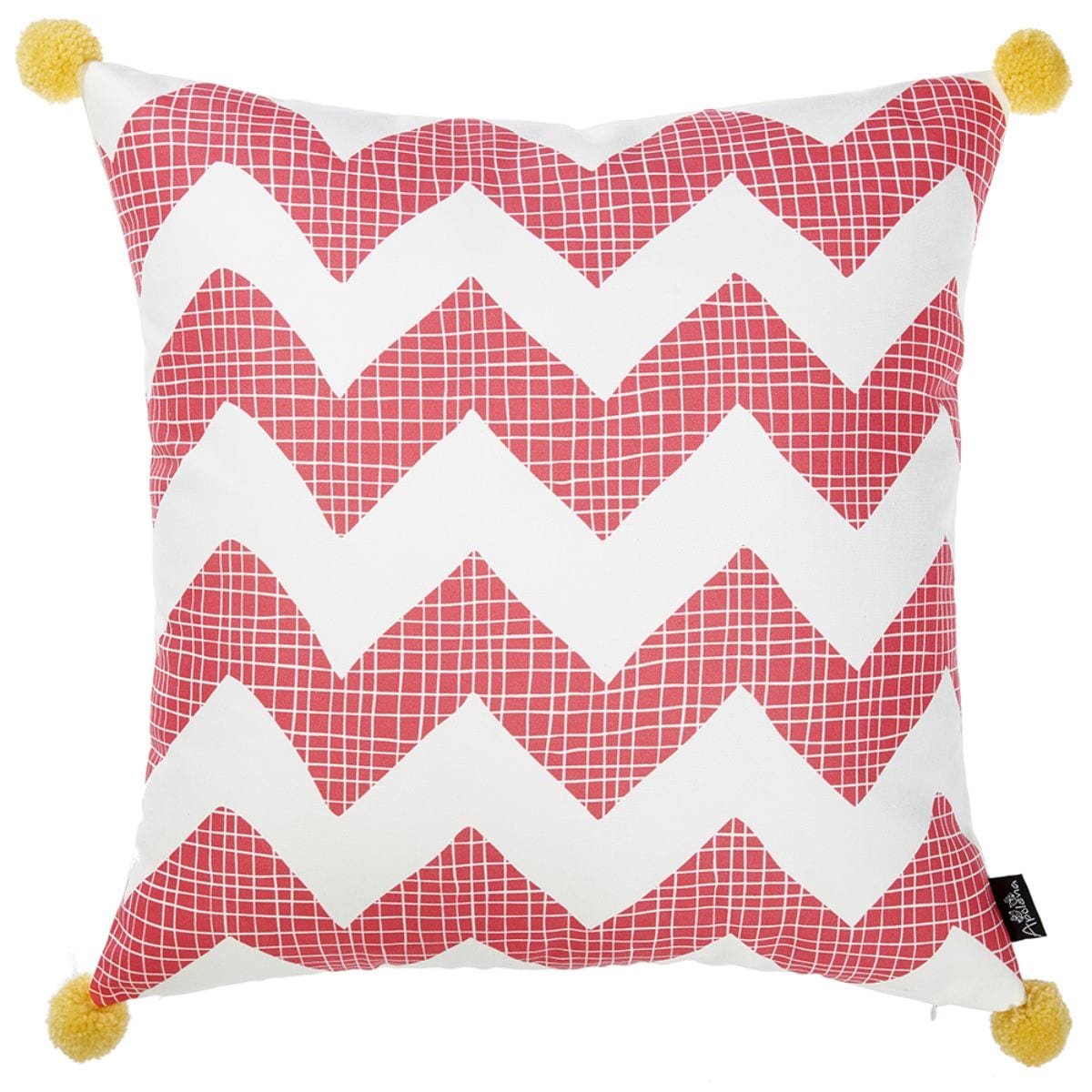 HomeRoots 355345 Josephine 18-in x 18-in Pink Indoor Decorative Cover