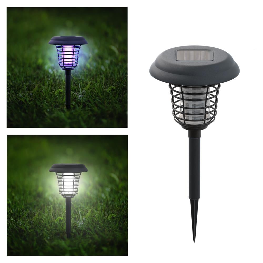 Solar Light Garden Yard LED UV Mosquito Bug Zapper Killer Lawn Lamp Outdoor US 