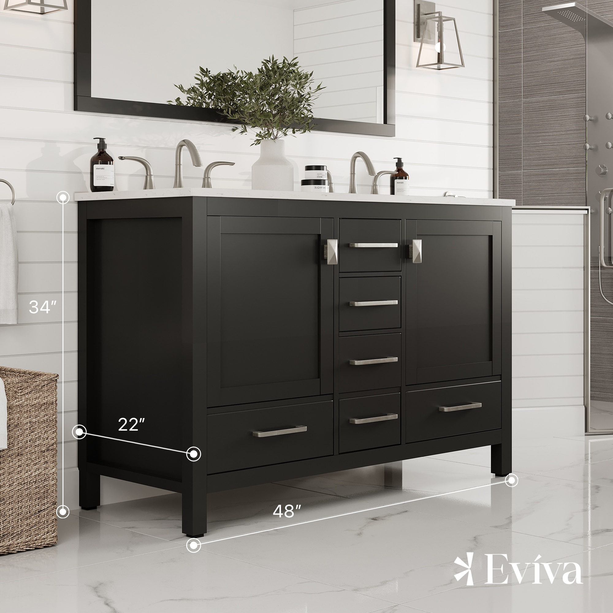 Eviva EVVN412-48ES-DS-Q Bath-Vanity-Combo - View #2