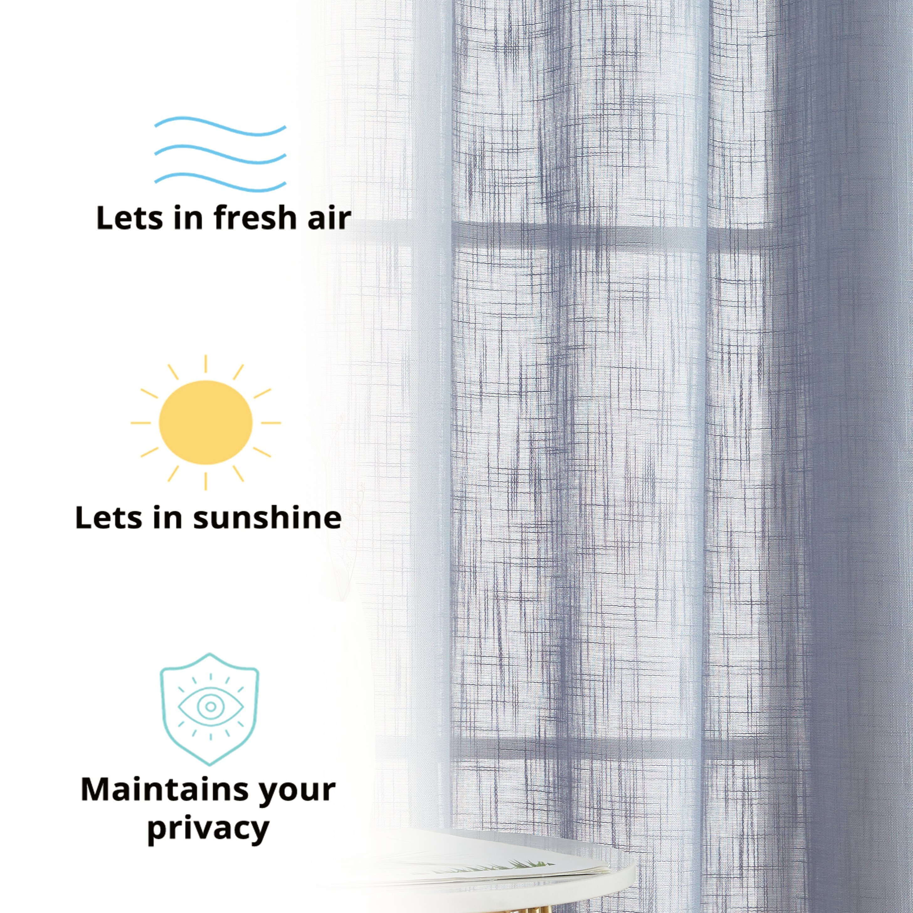 Totally Home Decor ABY-FXLNGR-DBL96 curtains - View #3